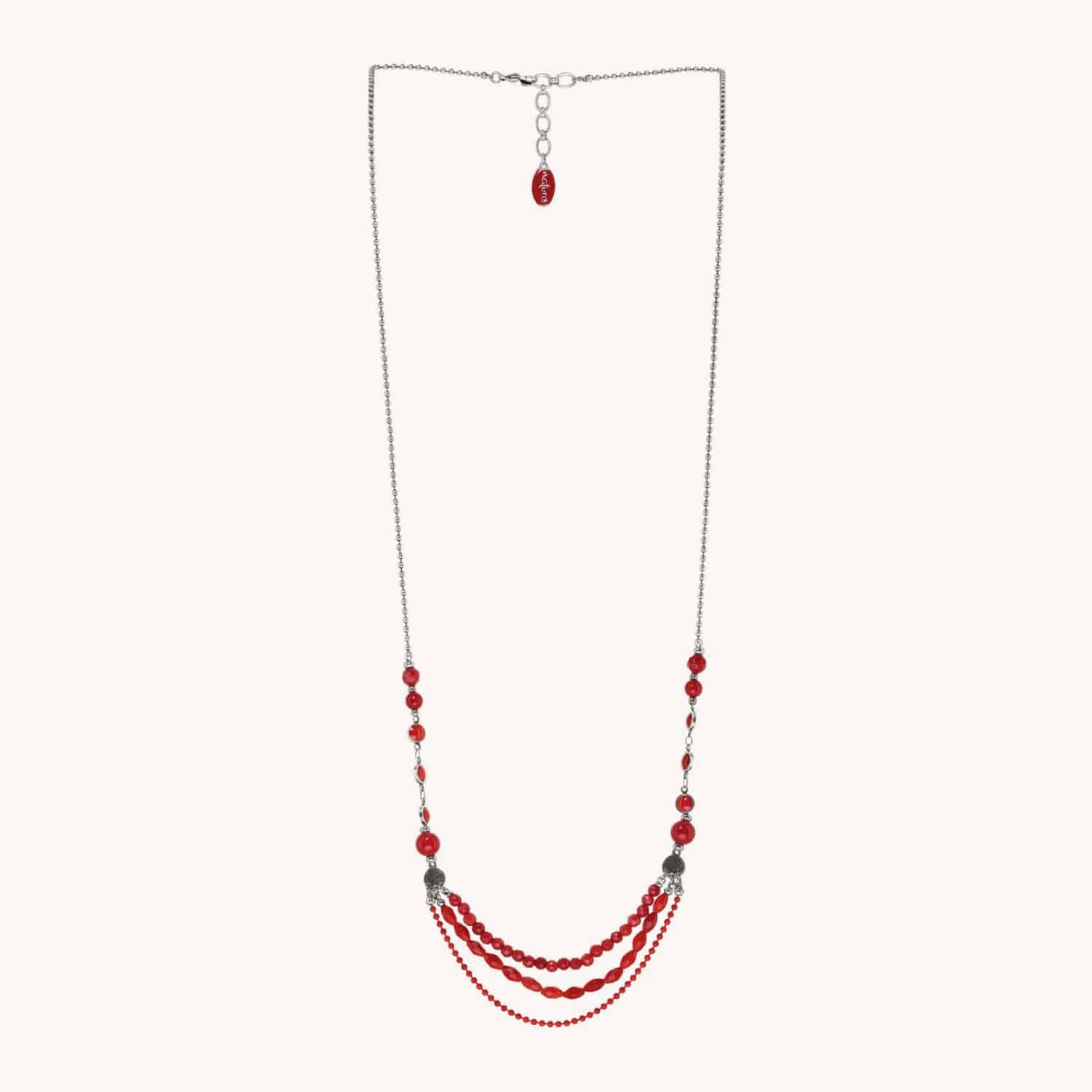Collier long collection Ruby en jade 15--26813 Nature Bijoux