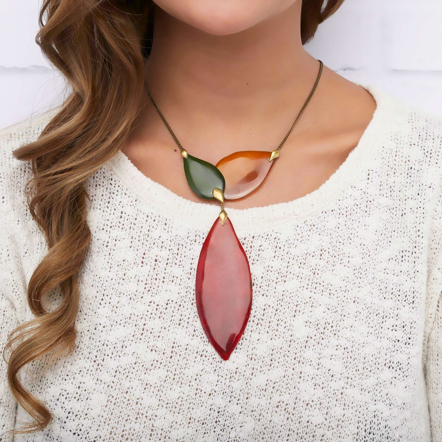 Détail matière corne 15--27142 Nature Bijoux
