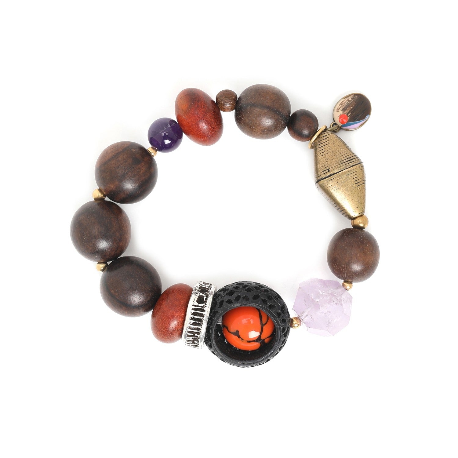 Bracelet Melting Pot porté gros extensible 13--32840 Nature Bijoux