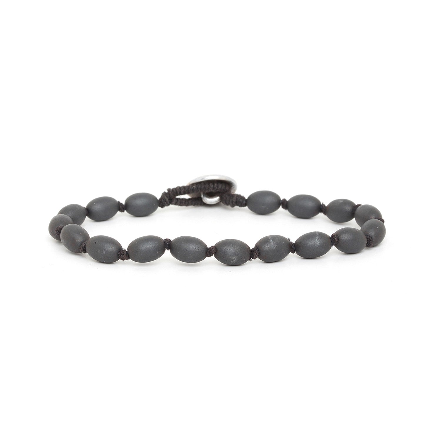Bracelet Nature Bijoux Hematite perles petites olives 13--32504