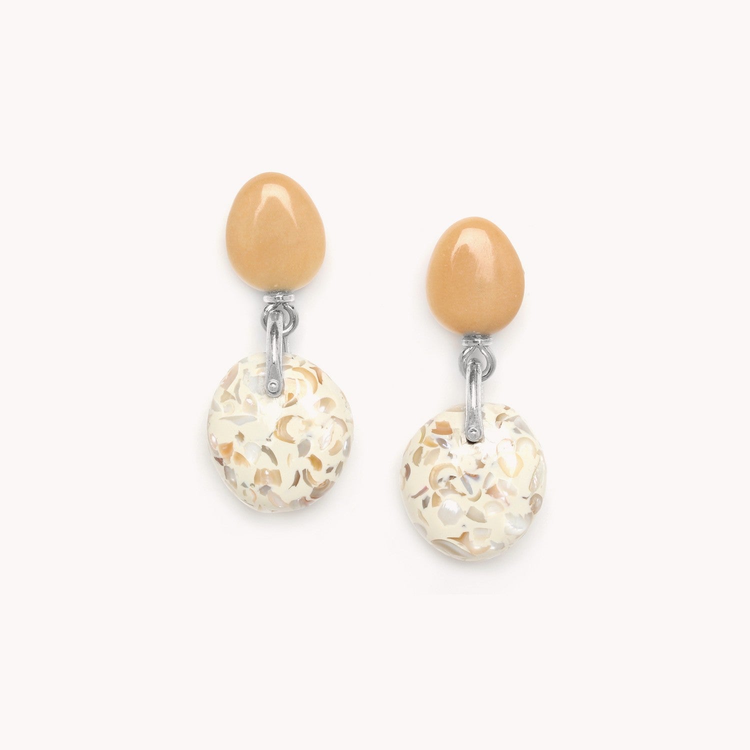 Boucles d'oreilles Nature Bijoux Galets Graines Perles 12--75125