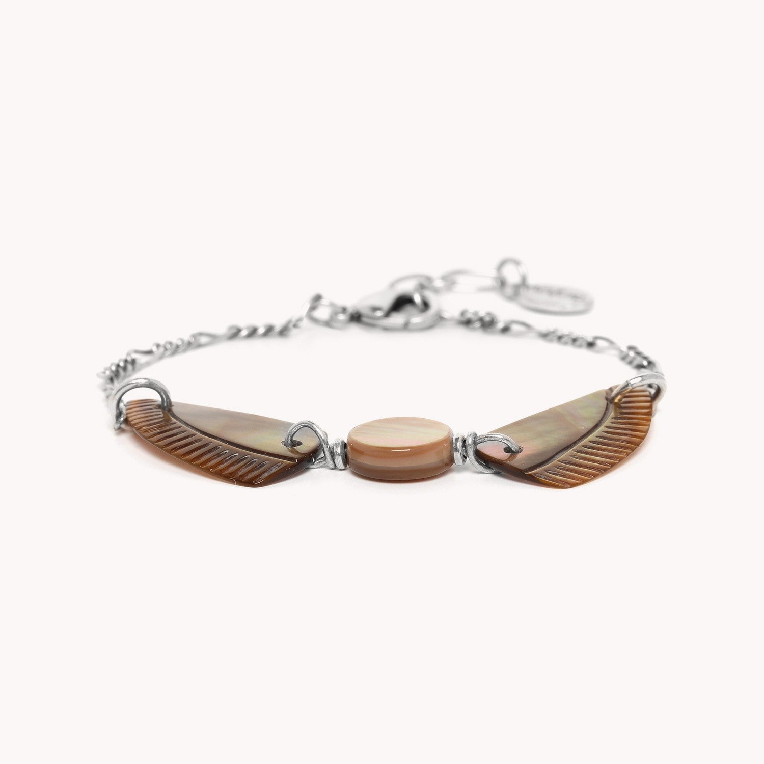 Bracelet Nature Bijoux Envol Nacre Brune 13--32981