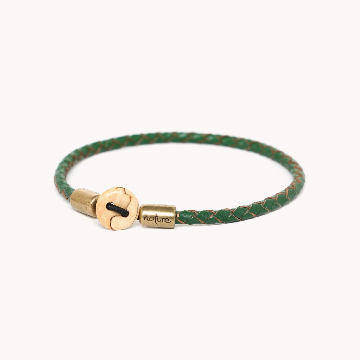 Bracelet Nature Bijoux Link Bois Vert 13--42942