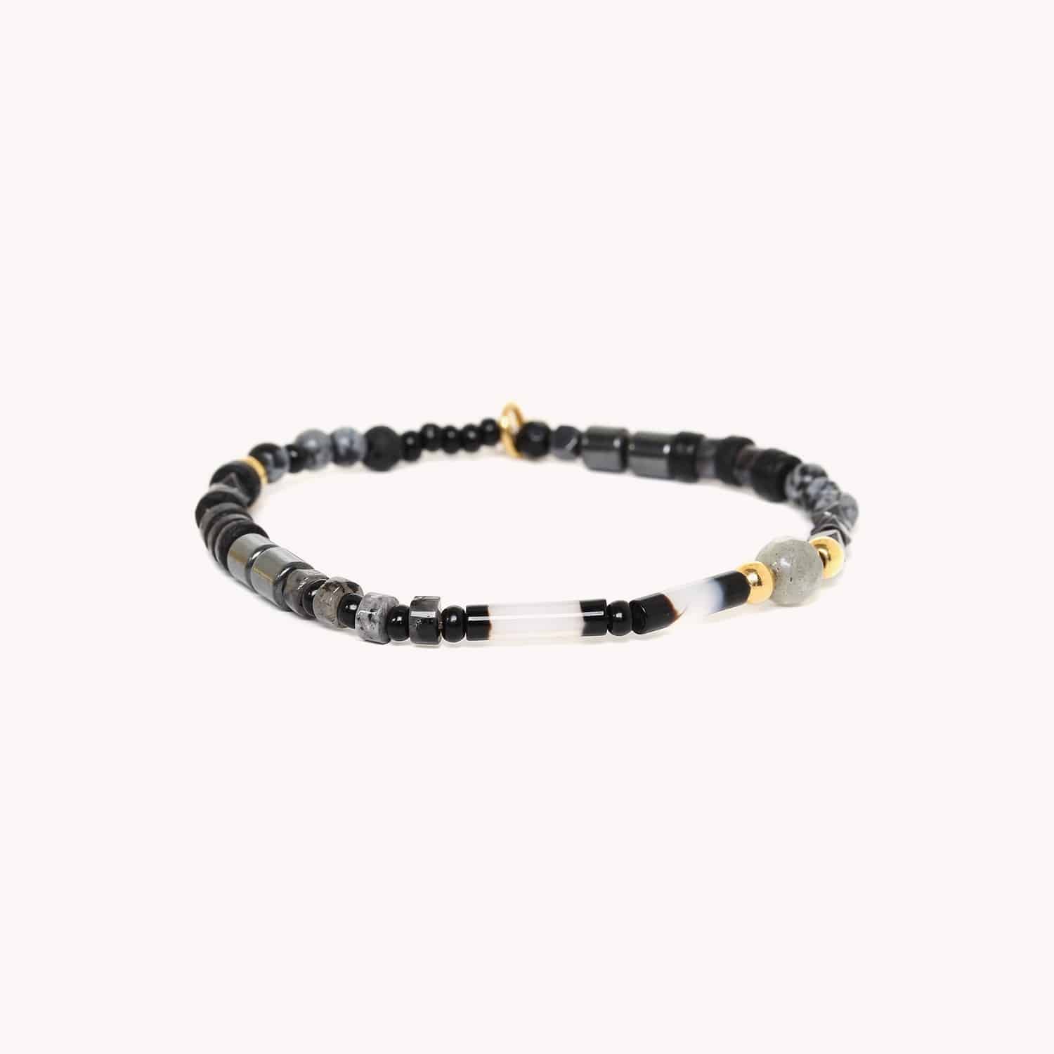 Bracelet Colorama extensible pierre de lave labradorite 13--43013 Nature Bijoux