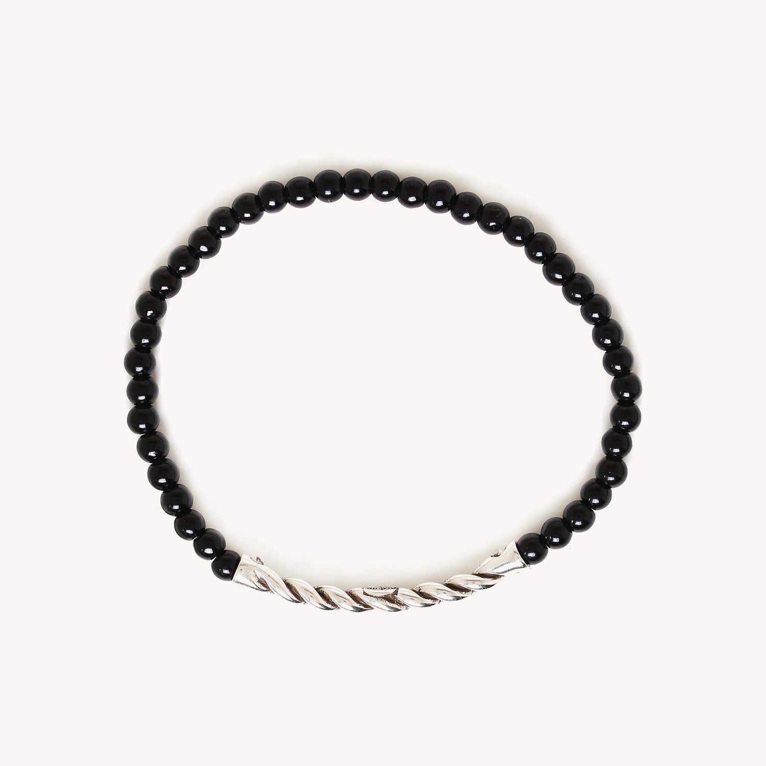 Détail onyx noir agate Spiral 13--43030 Nature Bijoux