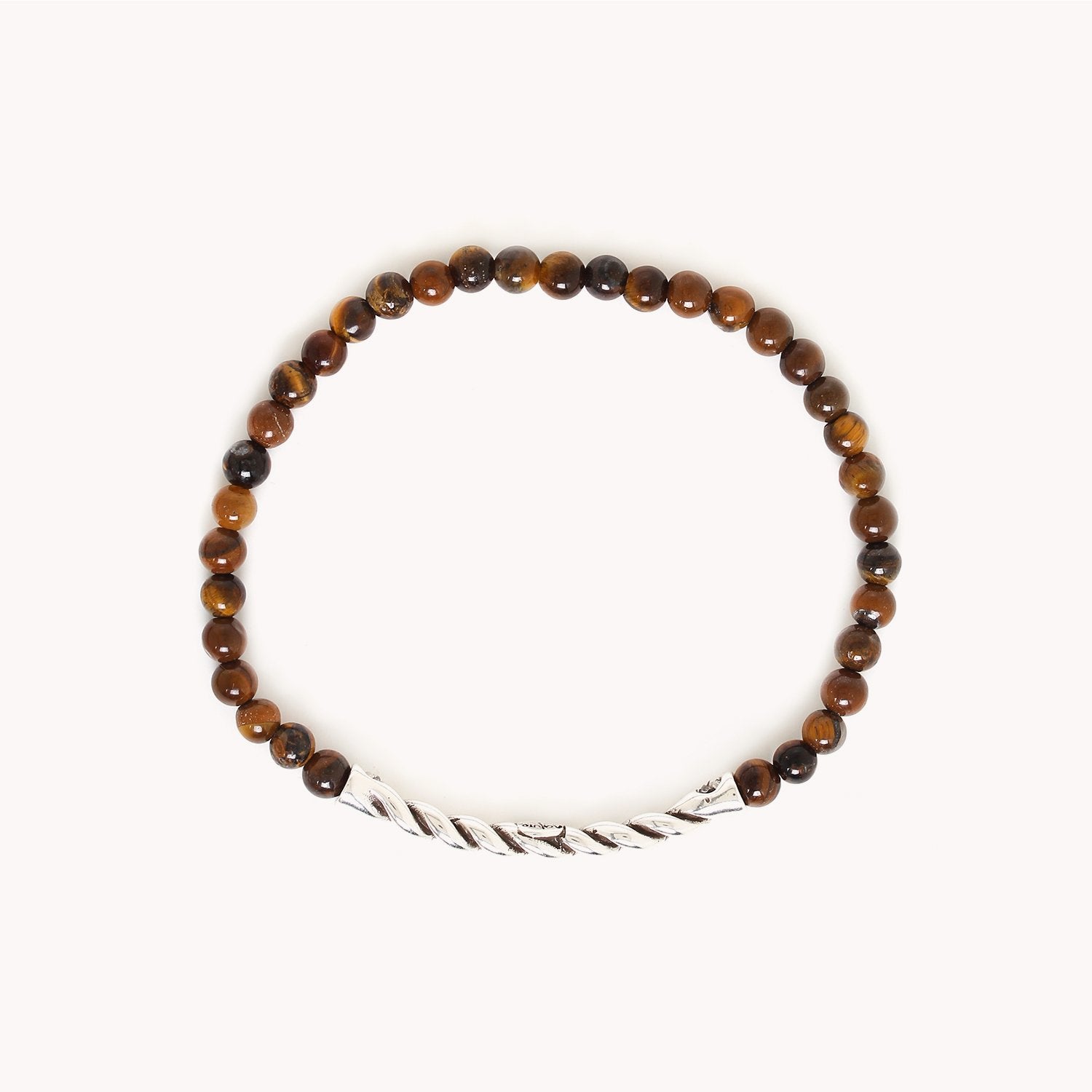 Bracelet Spiral détail matière œil de tigre 13--43031 Nature Bijoux