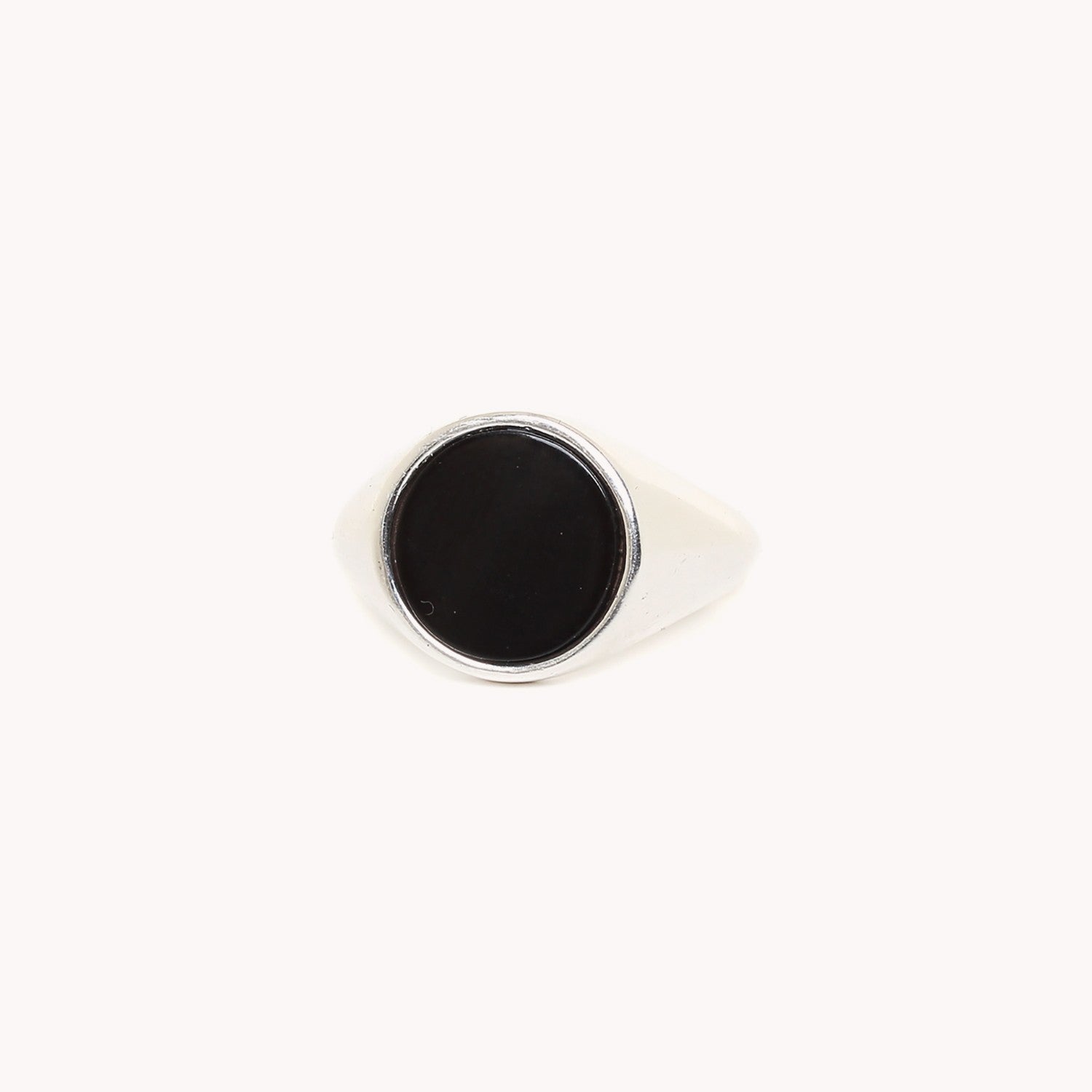 Bague Chevalière Corne Noire 19--24860 Nature Bijoux