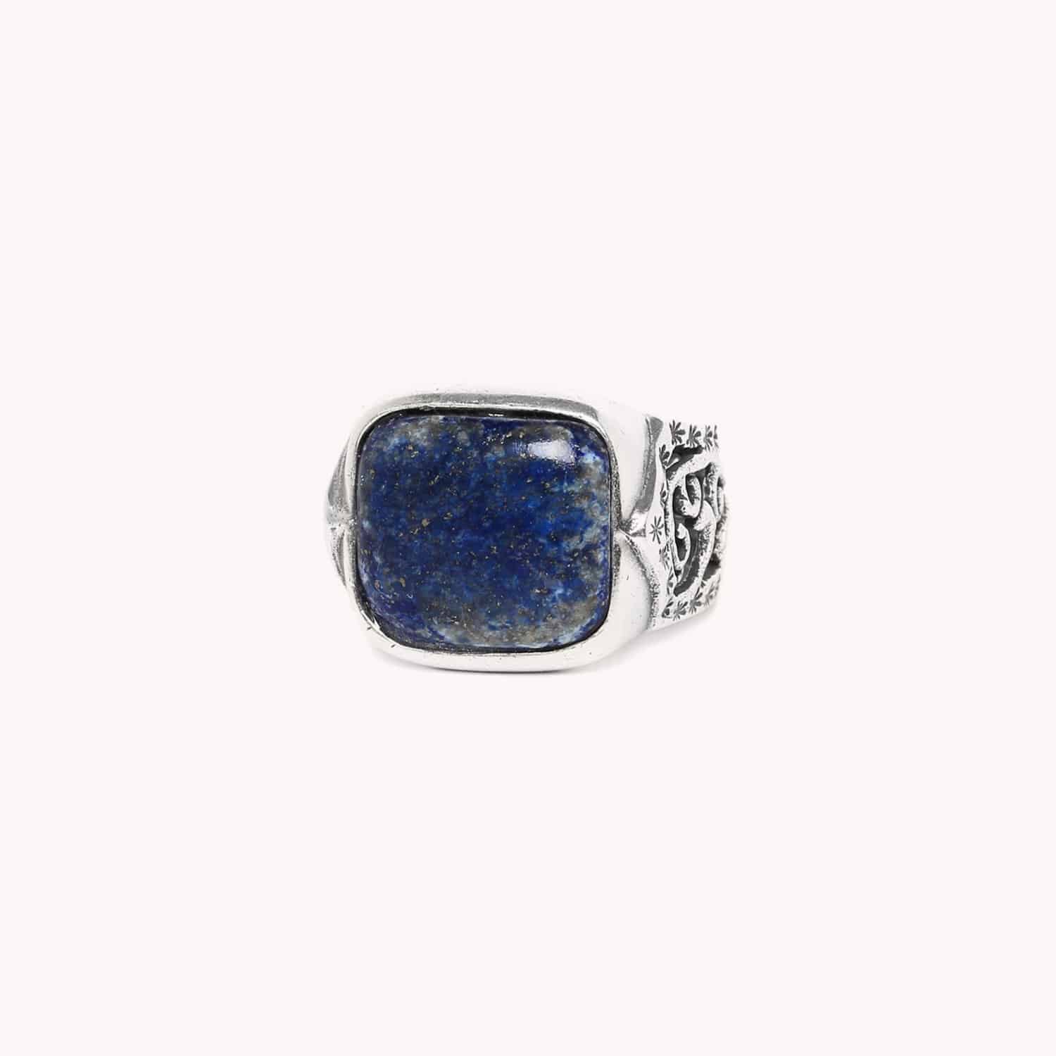Bague Nature Bijoux Alambra Lapis-lazuli Métal Argenté 19--24873