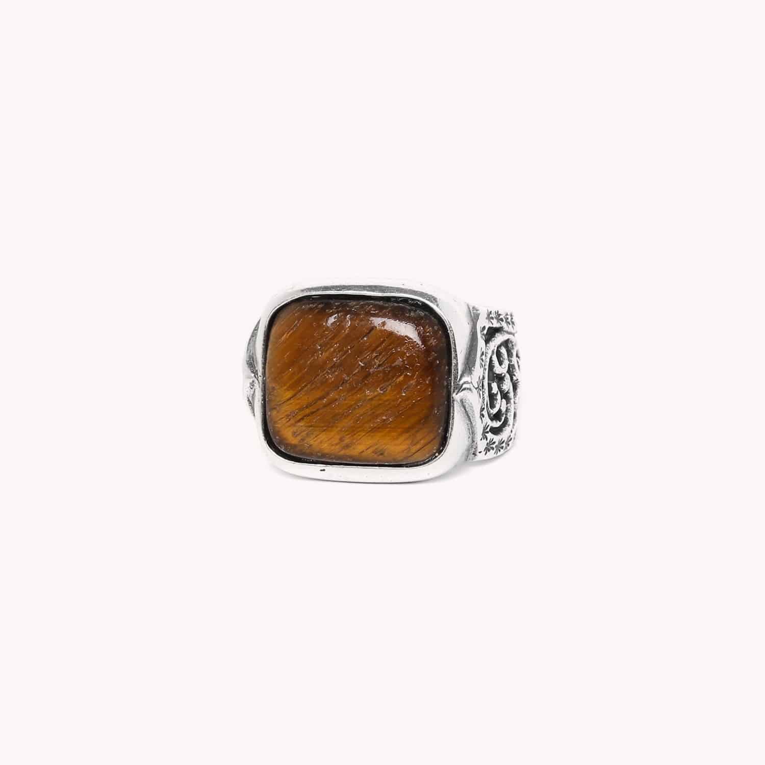 Bague Nature Bijoux Alambra Oeil de Tigre 19--24874