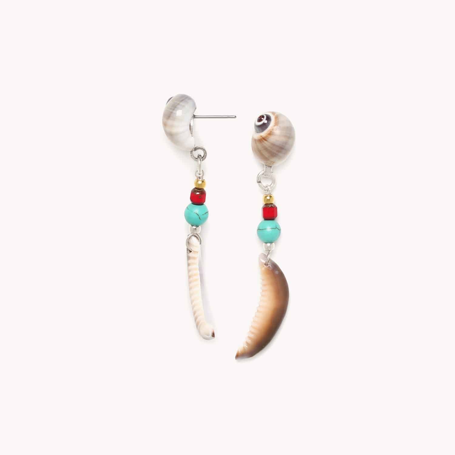 Détail coquillage boucles d'oreilles 12--78394 Nature Bijoux