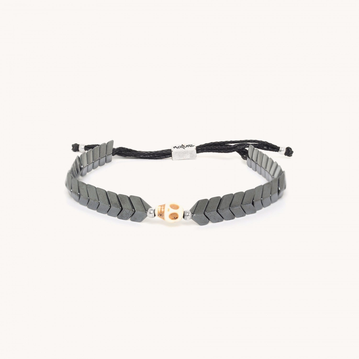 Bracelet Nature Bijoux Caporal Hématite crâne 13--33453