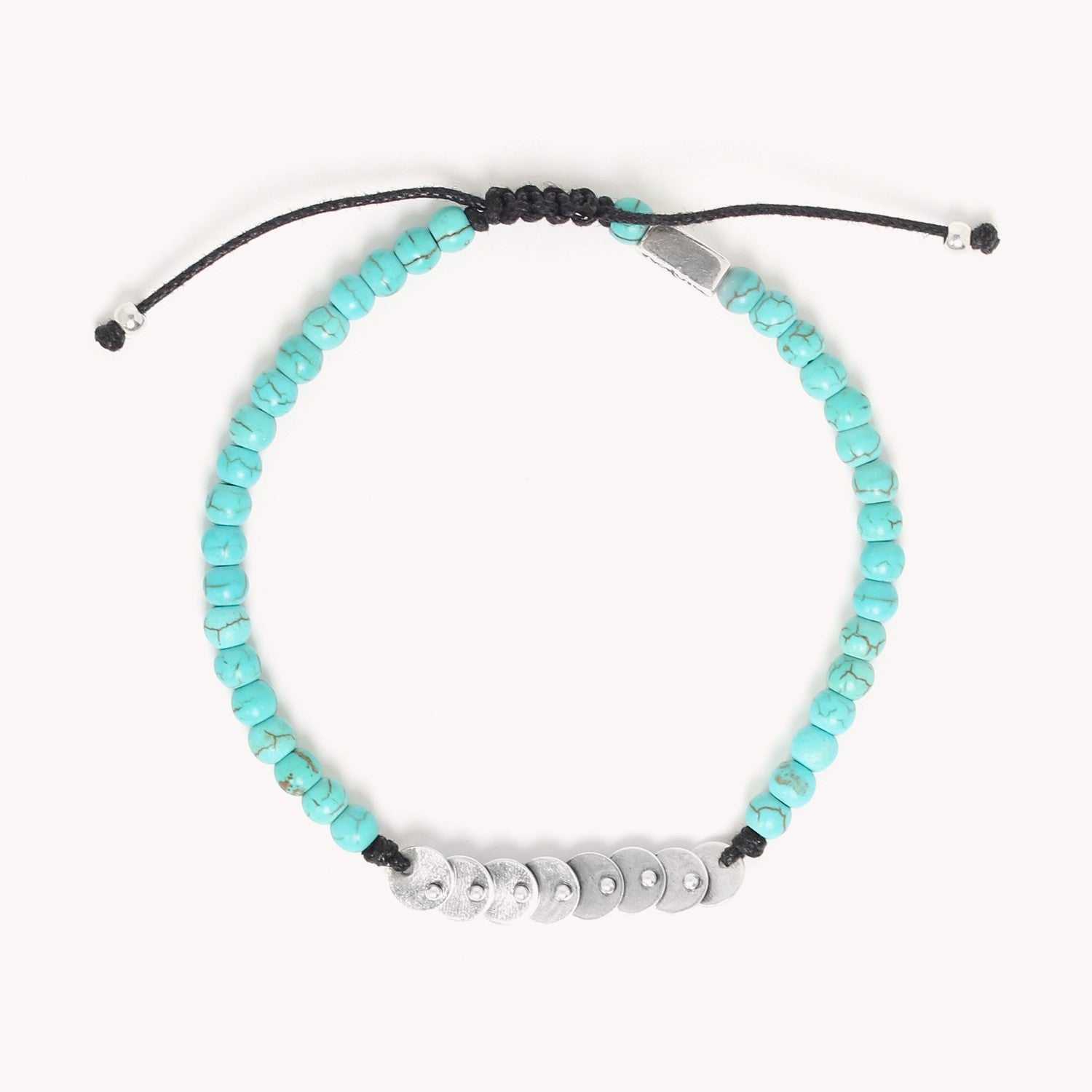 Détail pierres howlite et turquoise 13--34236 Nature Bijoux