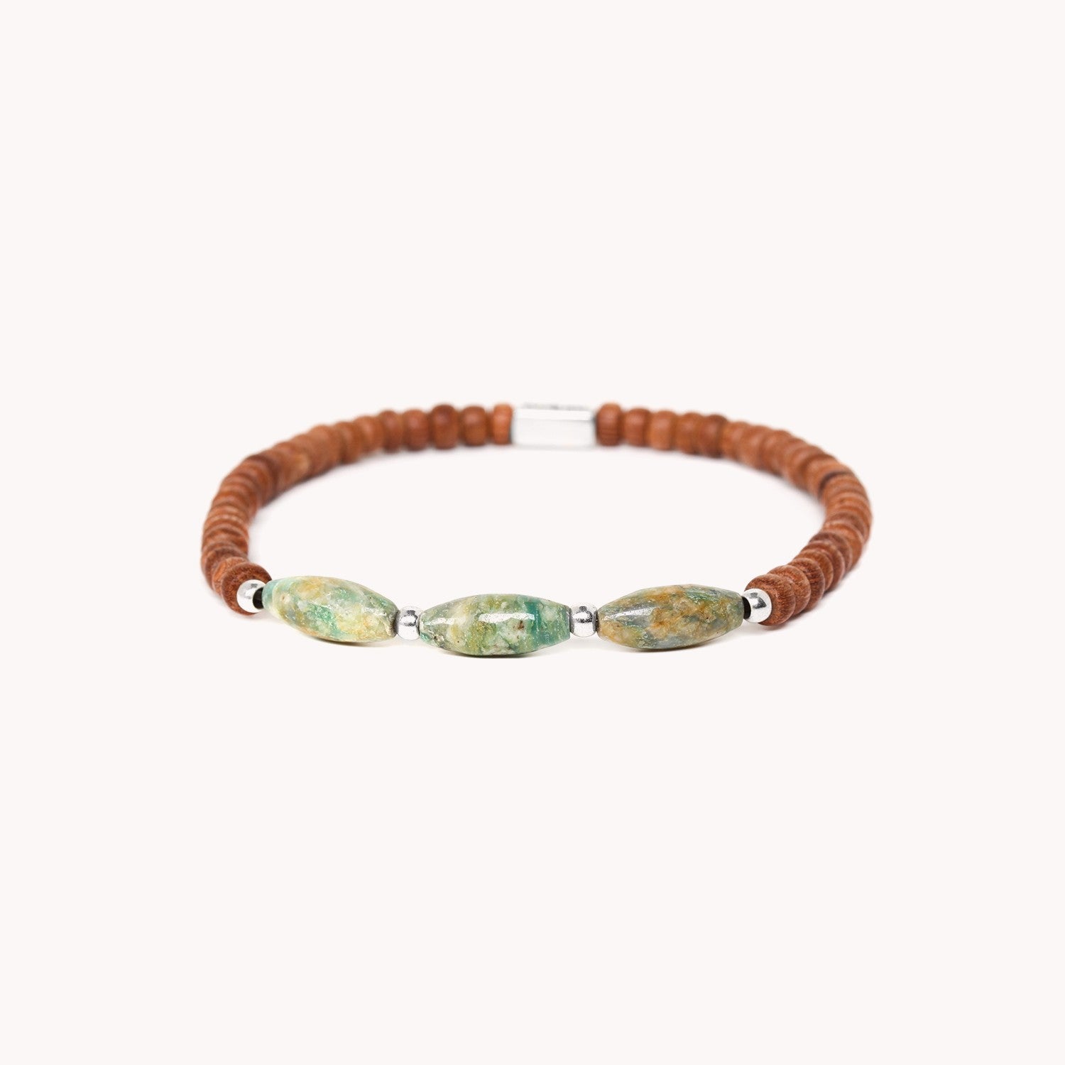Bracelet Ganador en agate mousse 13--42497 Nature Bijoux