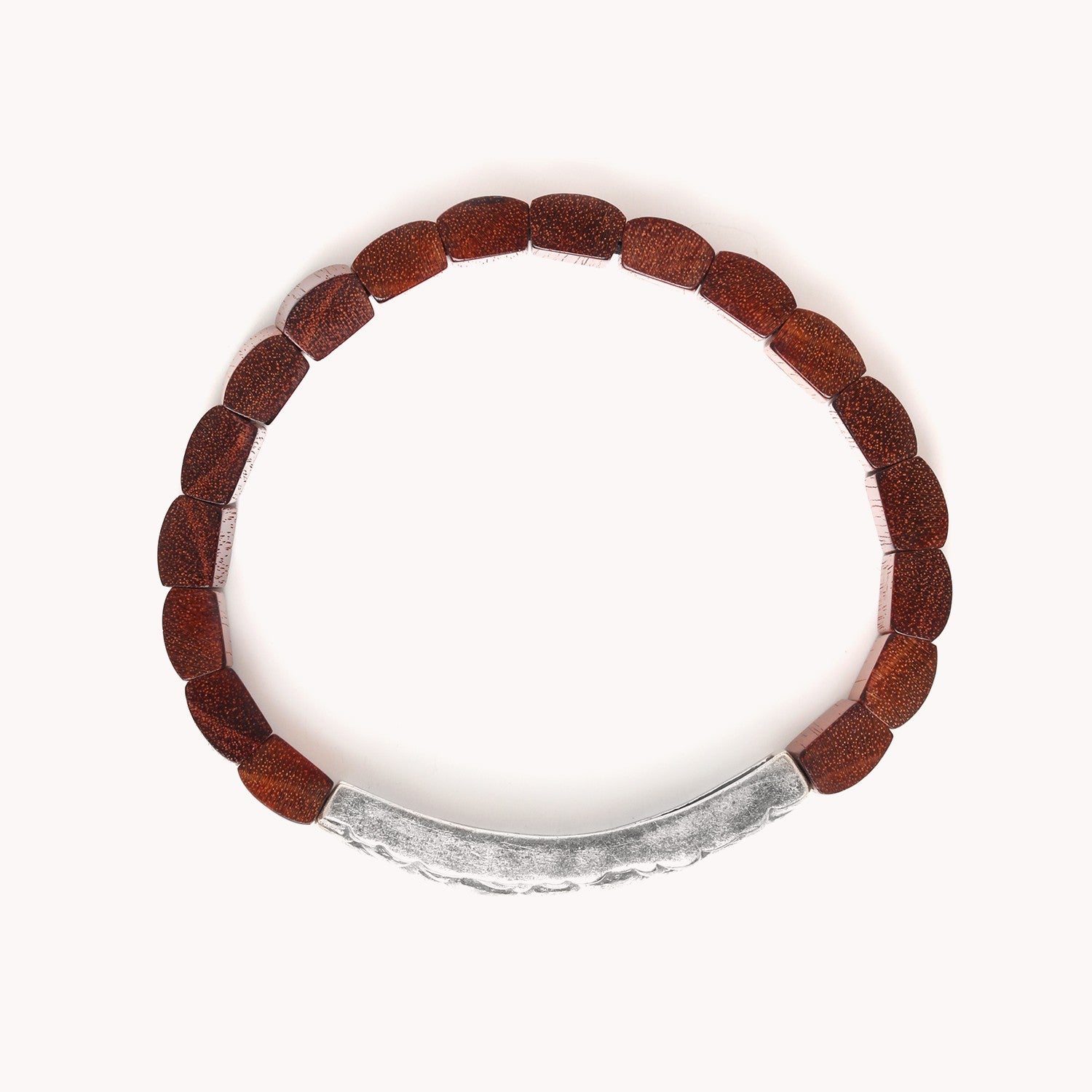 Détail du bois rouge sur bracelet 13--31691 Nature Bijoux