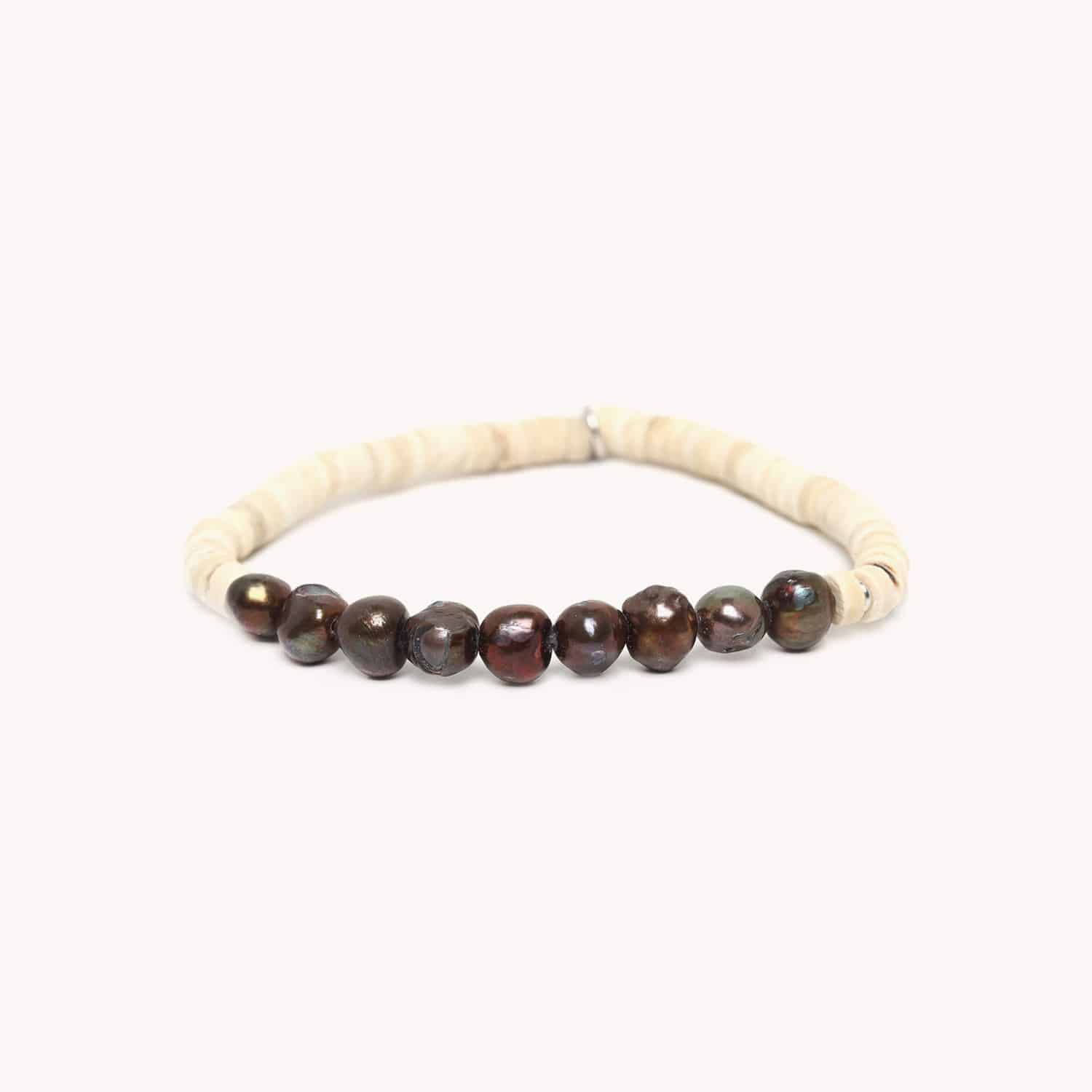 bracelet Coco Pearl perle cuivre 13--33962 Nature Bijoux