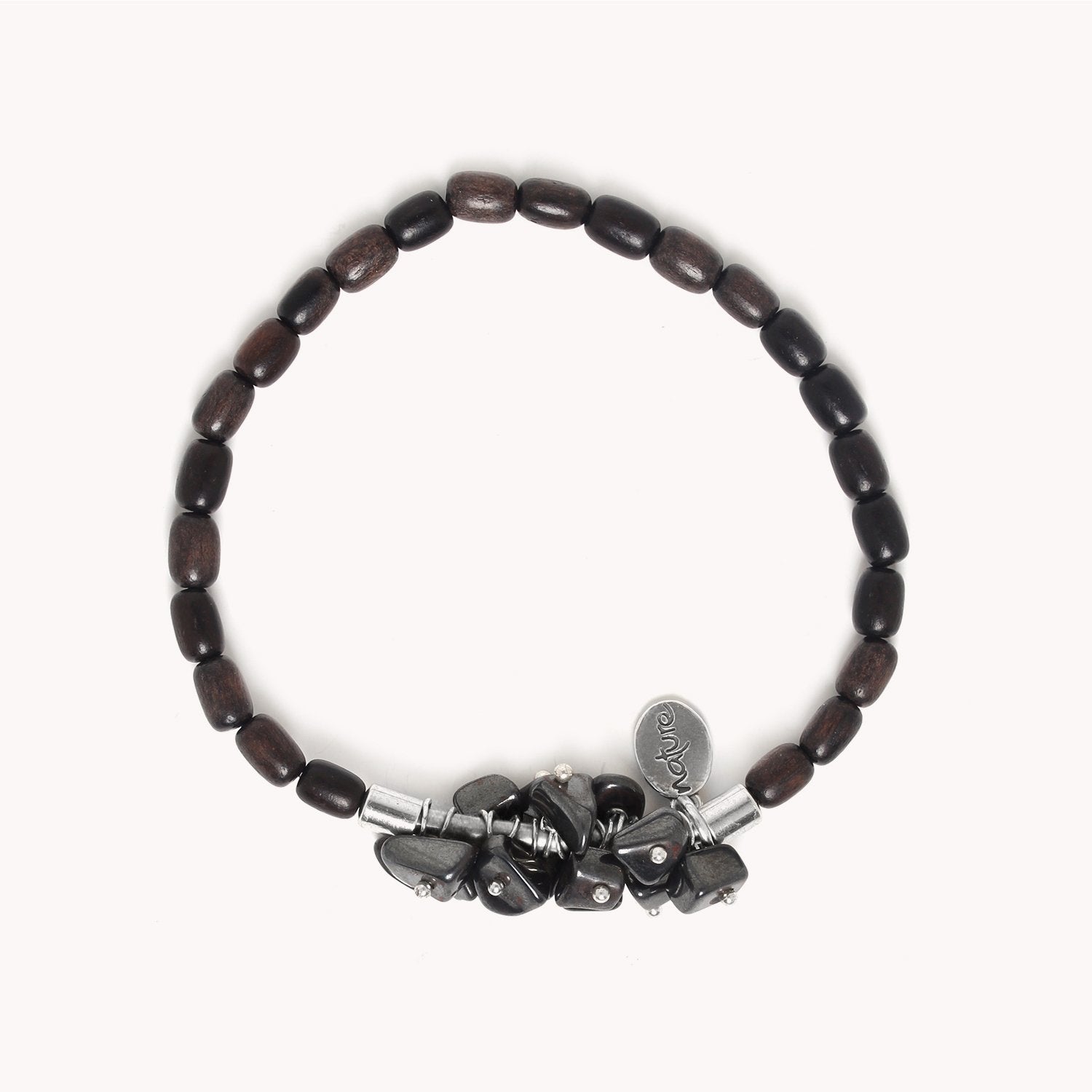 Détail matière hématite et ébène 13--33980 Nature Bijoux