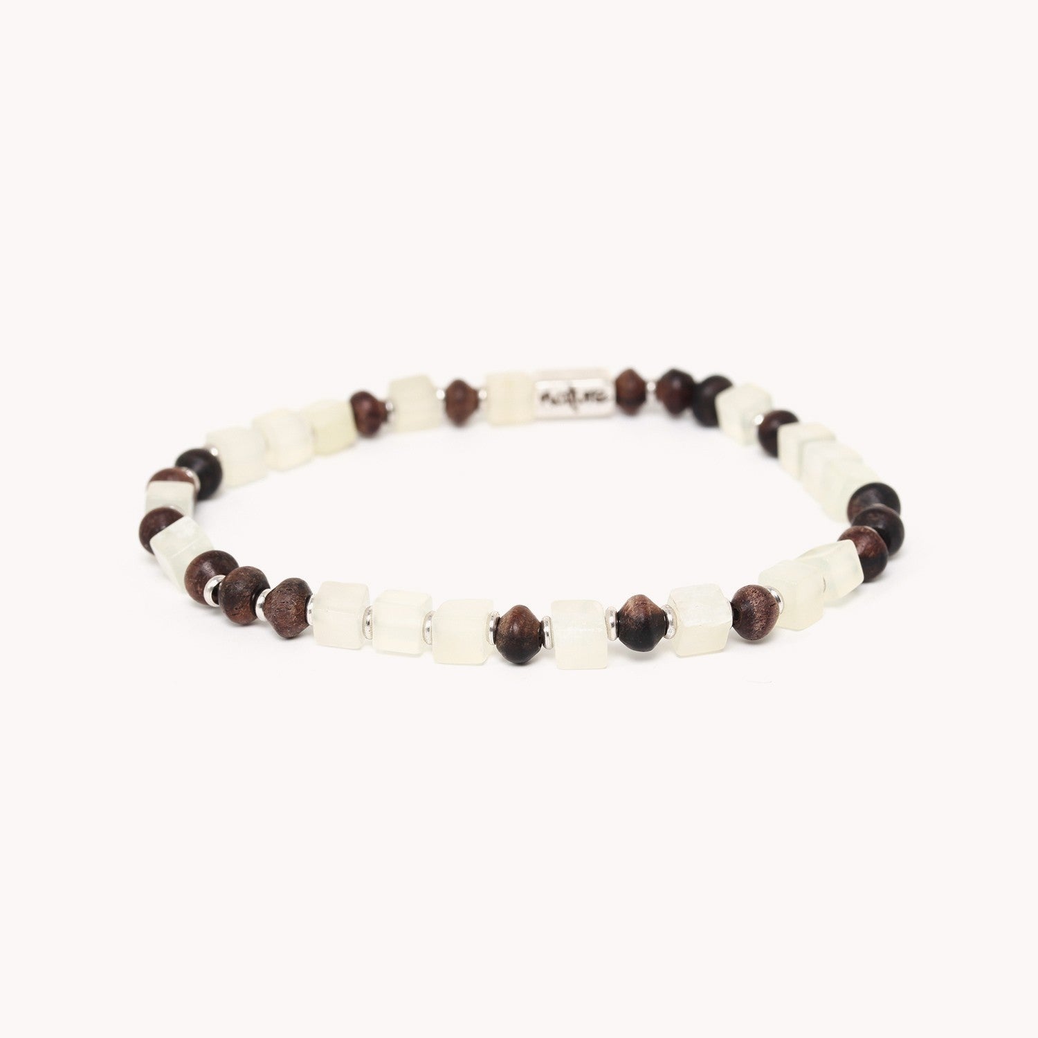 Bracelet The Way jade et ébène 13--34220 Nature Bijoux