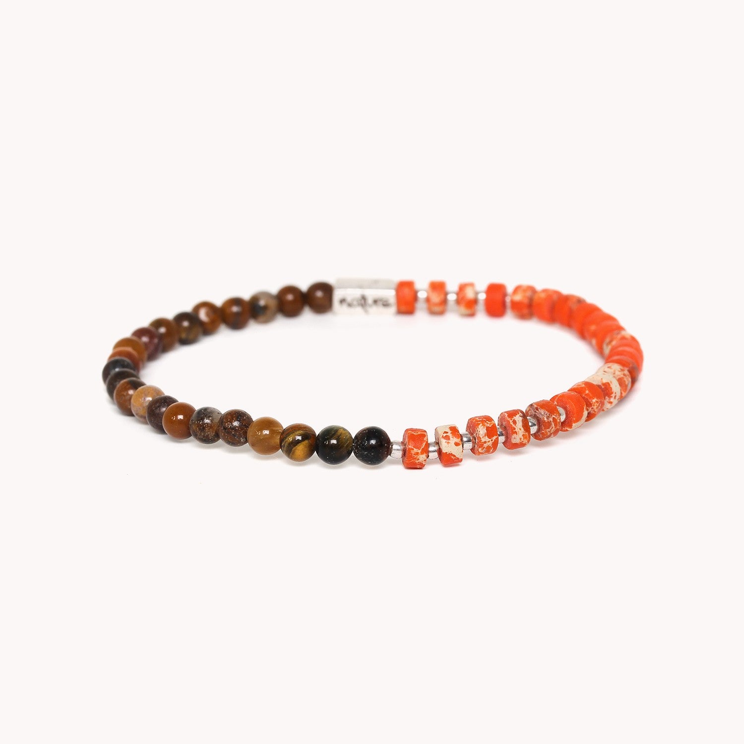 Bracelet Nature Bijoux Manhattan oeil de tigre et jaspe 13--42812