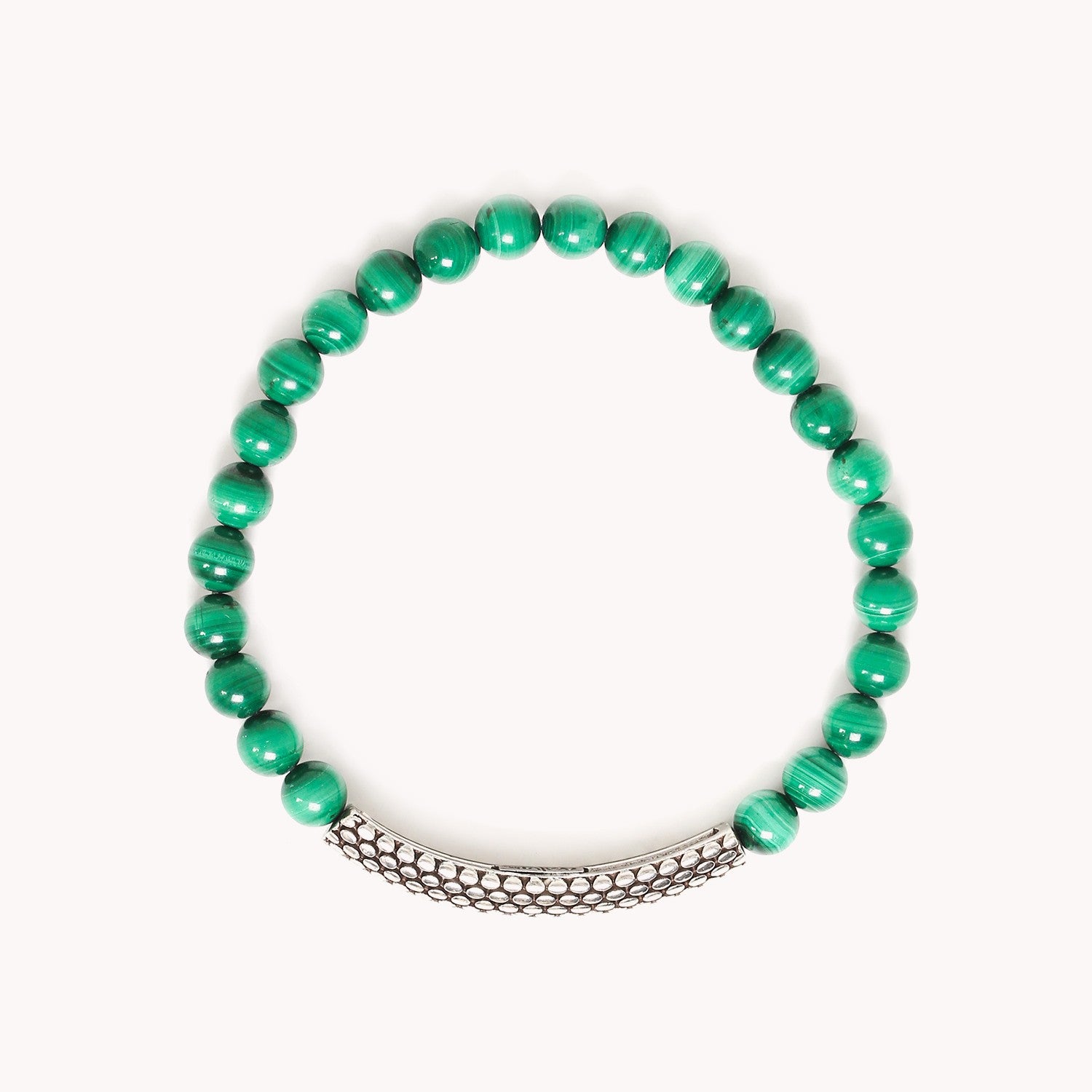 Détail malachite sur bracelet extensible 13--42835 Nature Bijoux