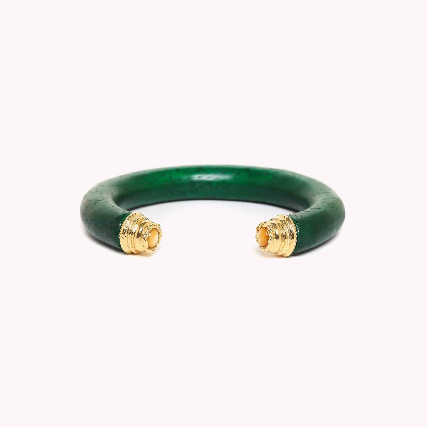 Bracelet rigide Nature Bijoux Kinsley en nacre dorée bois roblès 13--43231