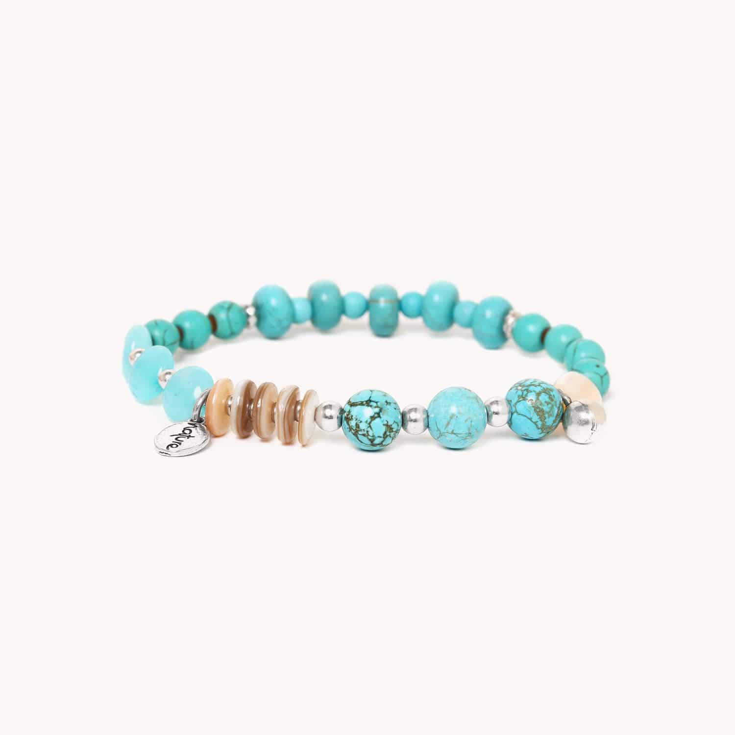 Bracelet Nature Bijoux Colorama bleu extensible 13--43300