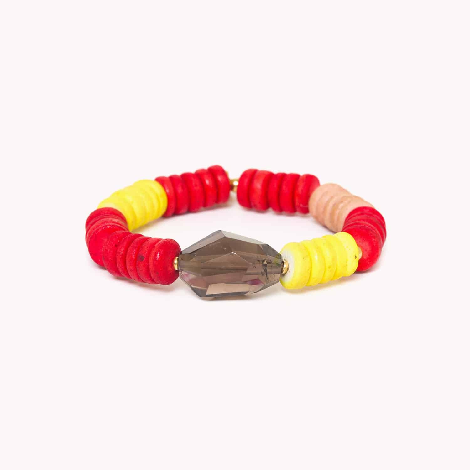 Bracelet Acapulco quartz fumé 13--43391 Nature Bijoux