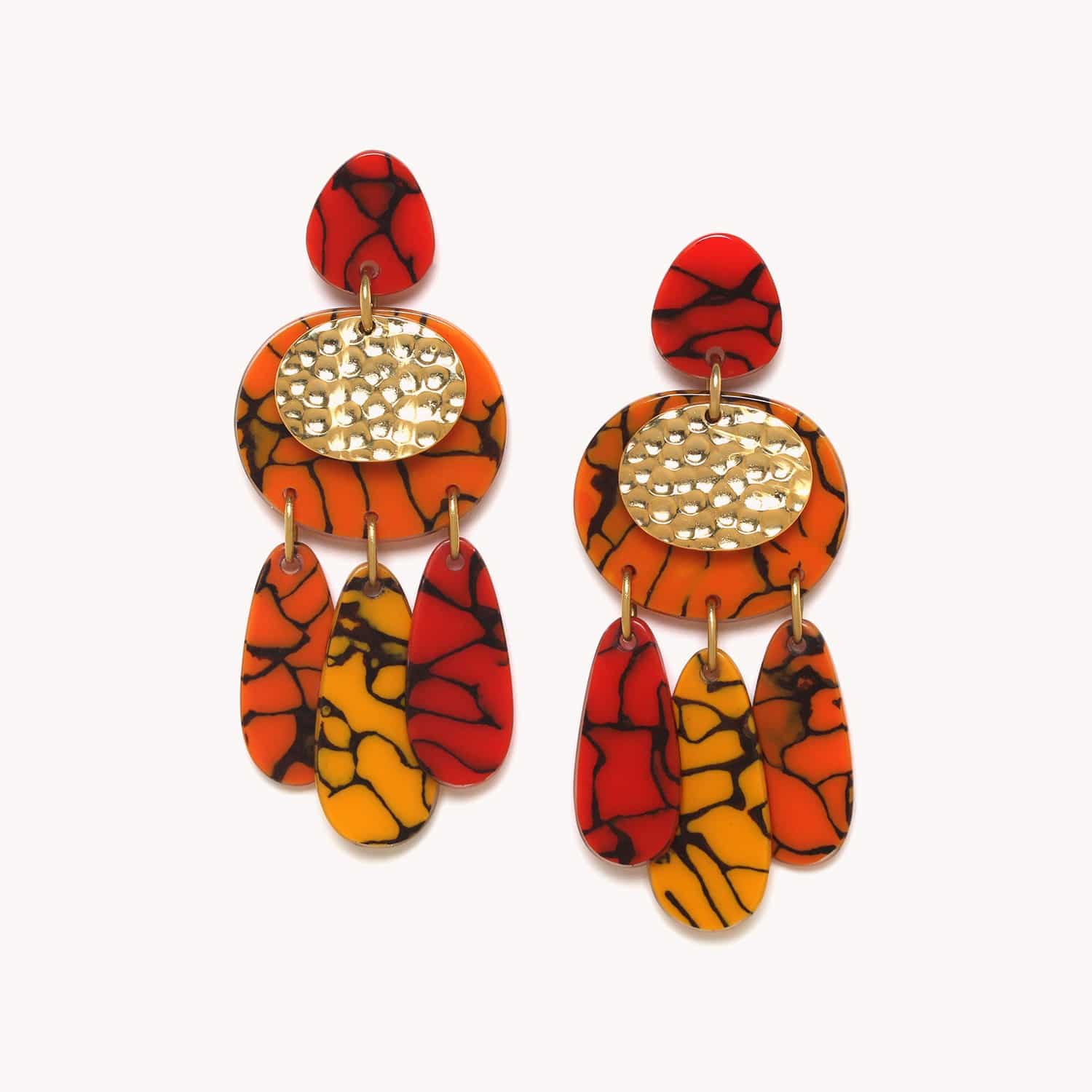Boucles d'oreille Stromboli Termitière 12--79180 Nature Bijoux
