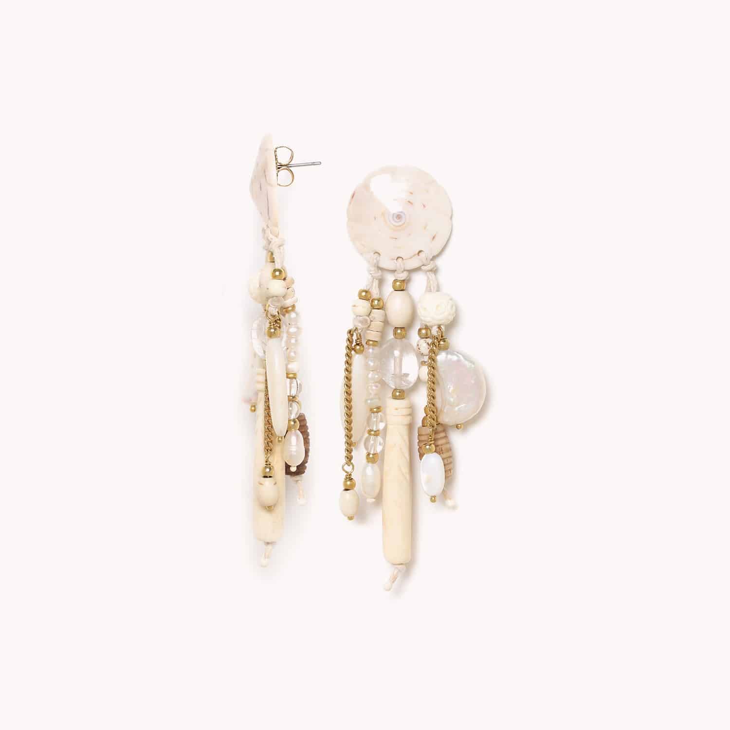 Boucles d'oreilles détail multipampilles 12--79250 Nature Bijoux