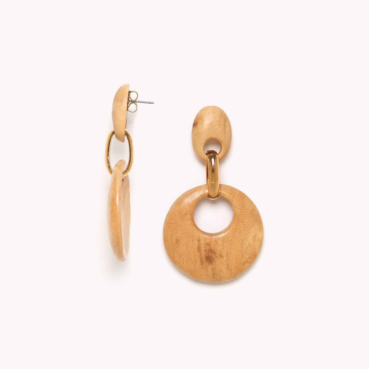 Détail bois tamarinier et poussoir 12--79521 Nature Bijoux