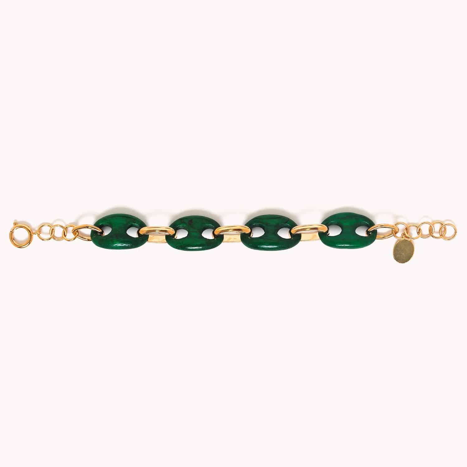 Détail bois tamarinier et chaîne verte 13--43350 Nature Bijoux