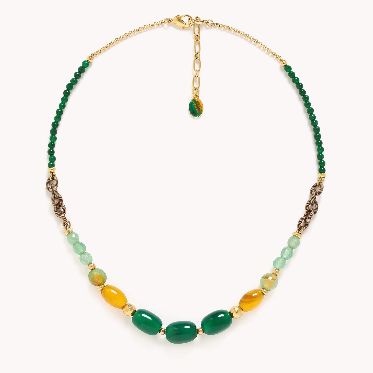 Détail porté pierres agate aventurine 15CP42942 Nature Bijoux