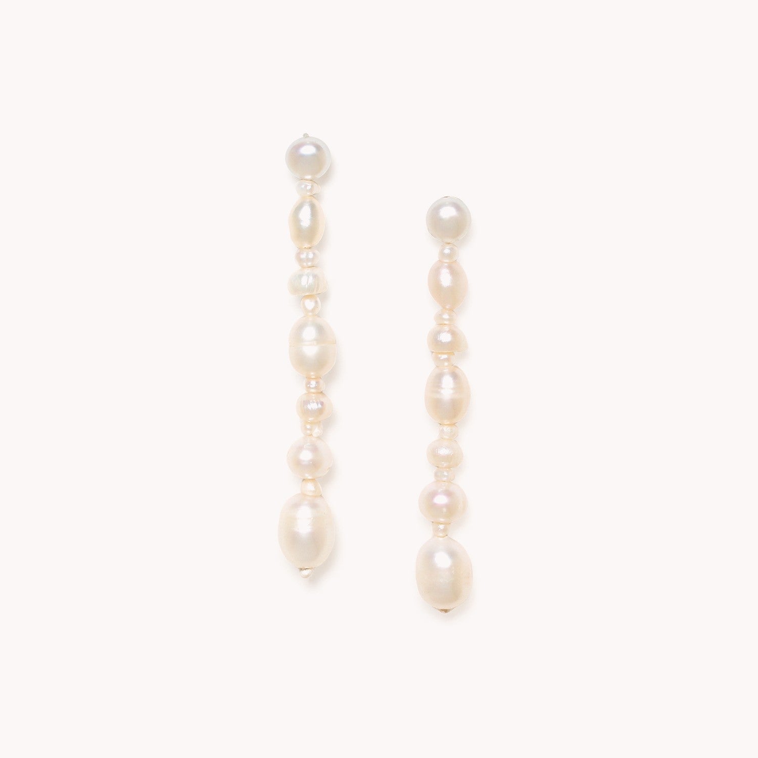 Boucles d'oreilles longues Moonlight perles de culture 12CP79386 Nature Bijoux