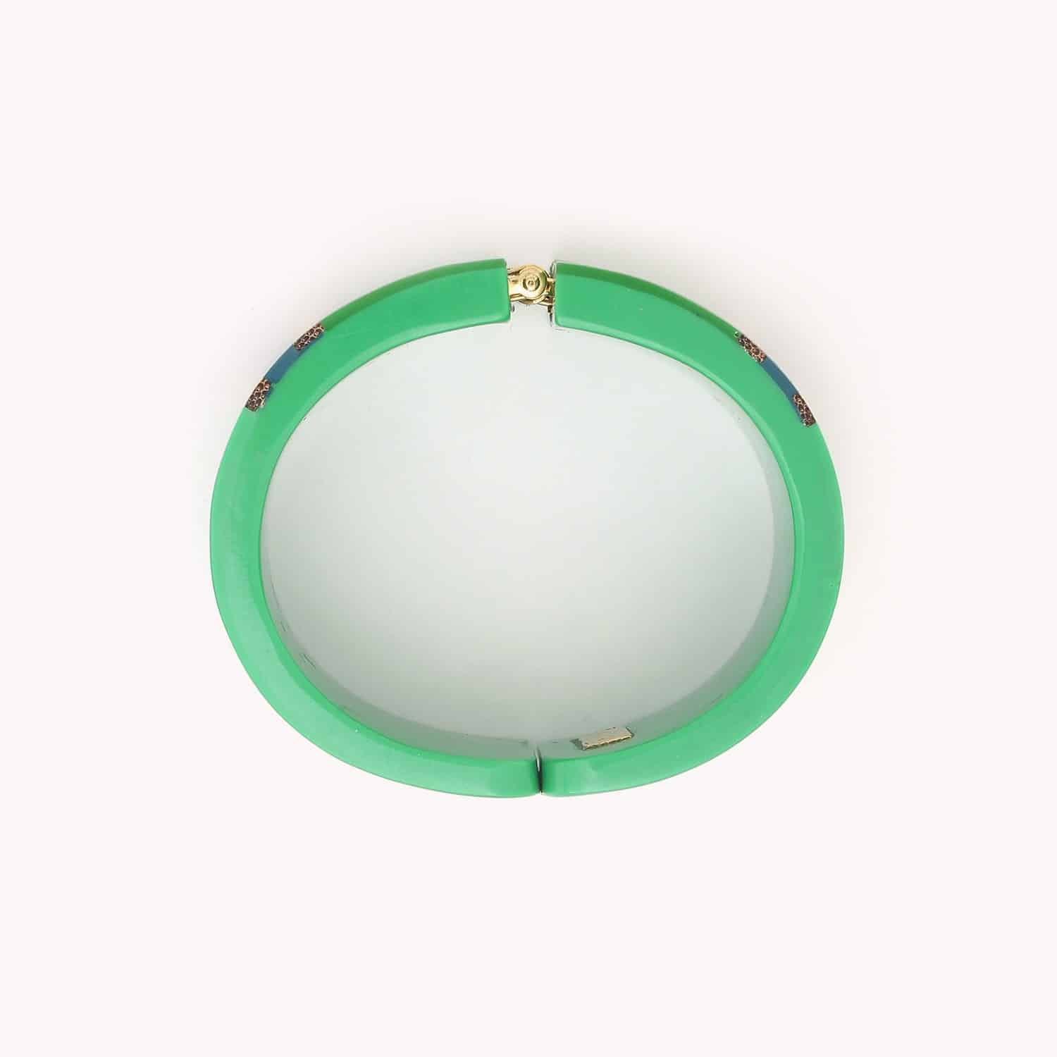 Détail doré et vert 13--43950 Nature Bijoux
