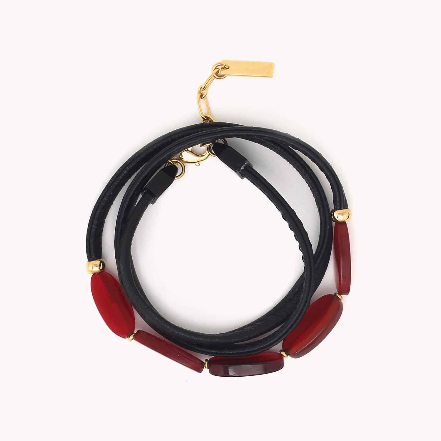 Bracelet ajustable détail corne 13--43963 Nature Bijoux