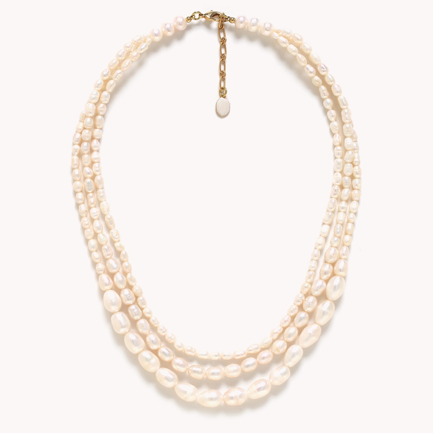 Collier Moonlight 3 rangs dégradé perles de culture SKU 15CP43132 Nature Bijoux