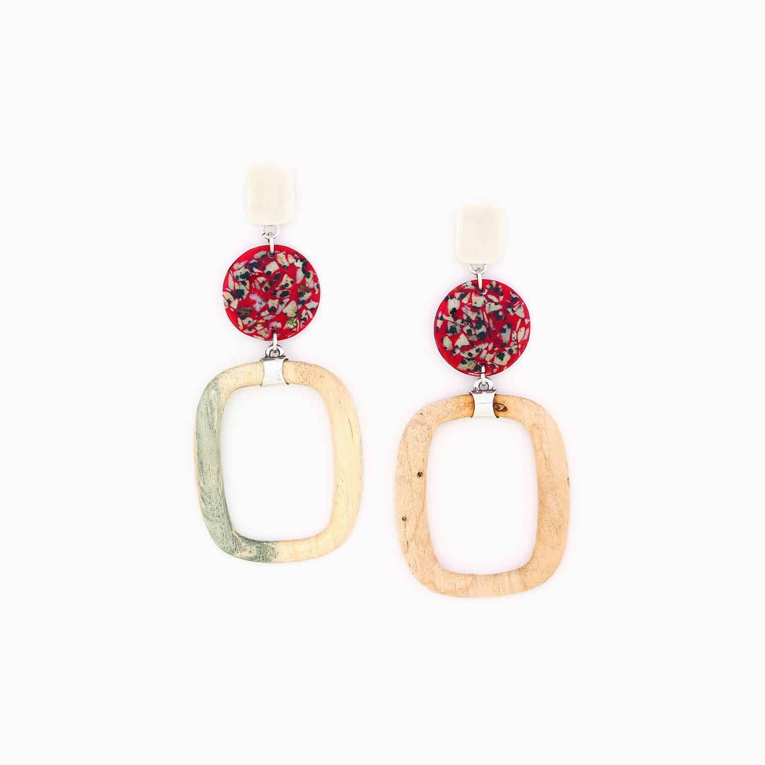 Boucles d'oreilles Calvi Terrazzo 12--79601 Nature Bijoux
