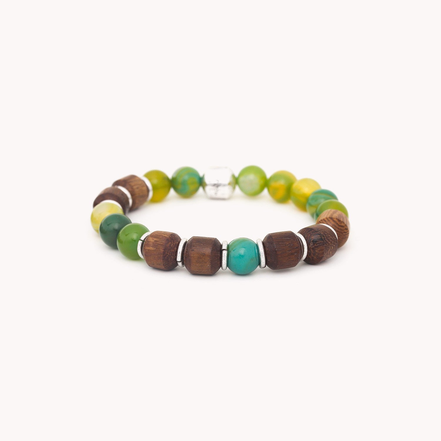 Bracelet Cordoba agate verte 13--43906 Nature Bijoux