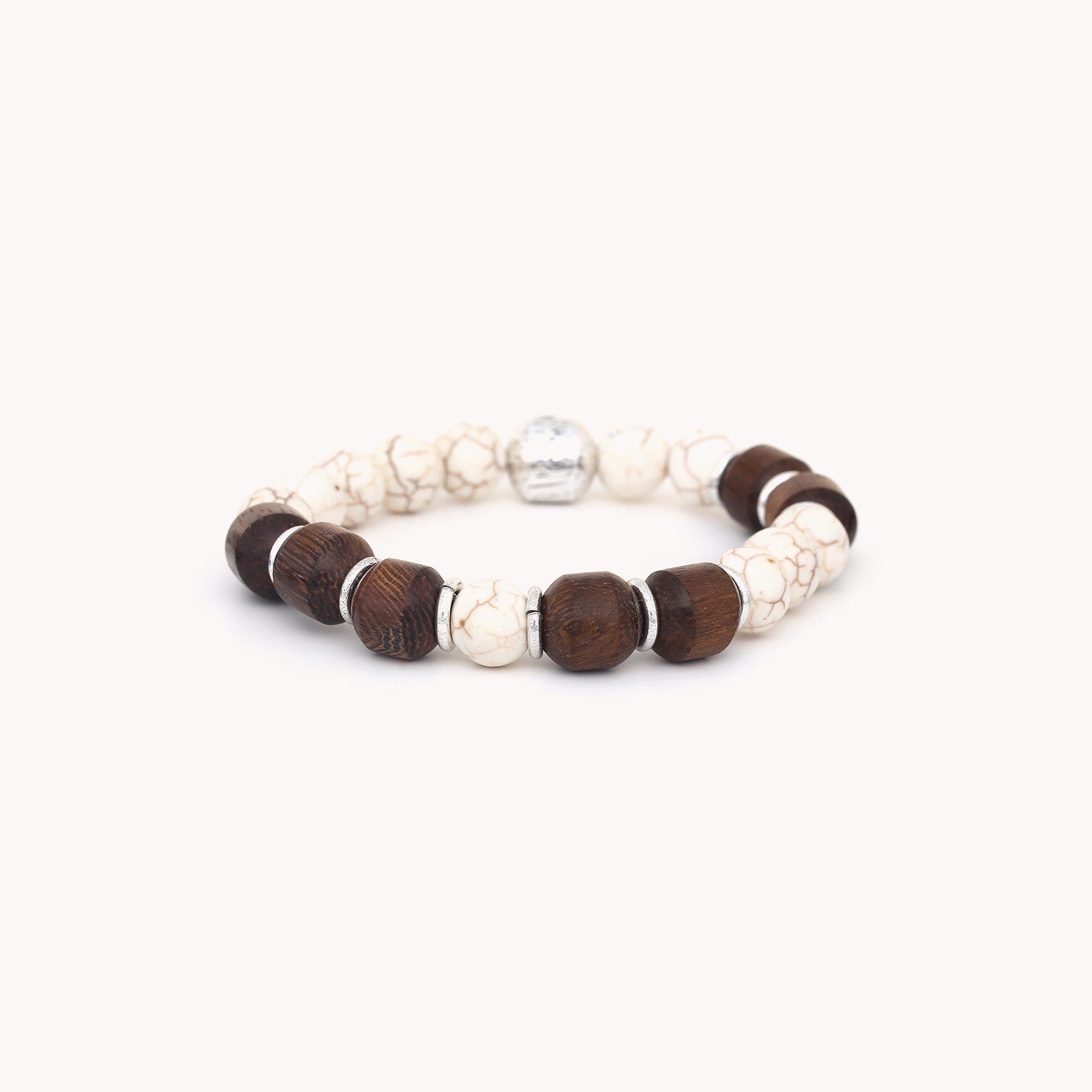 Bracelet Cordoba en howlite naturelle 13--43907 Nature Bijoux