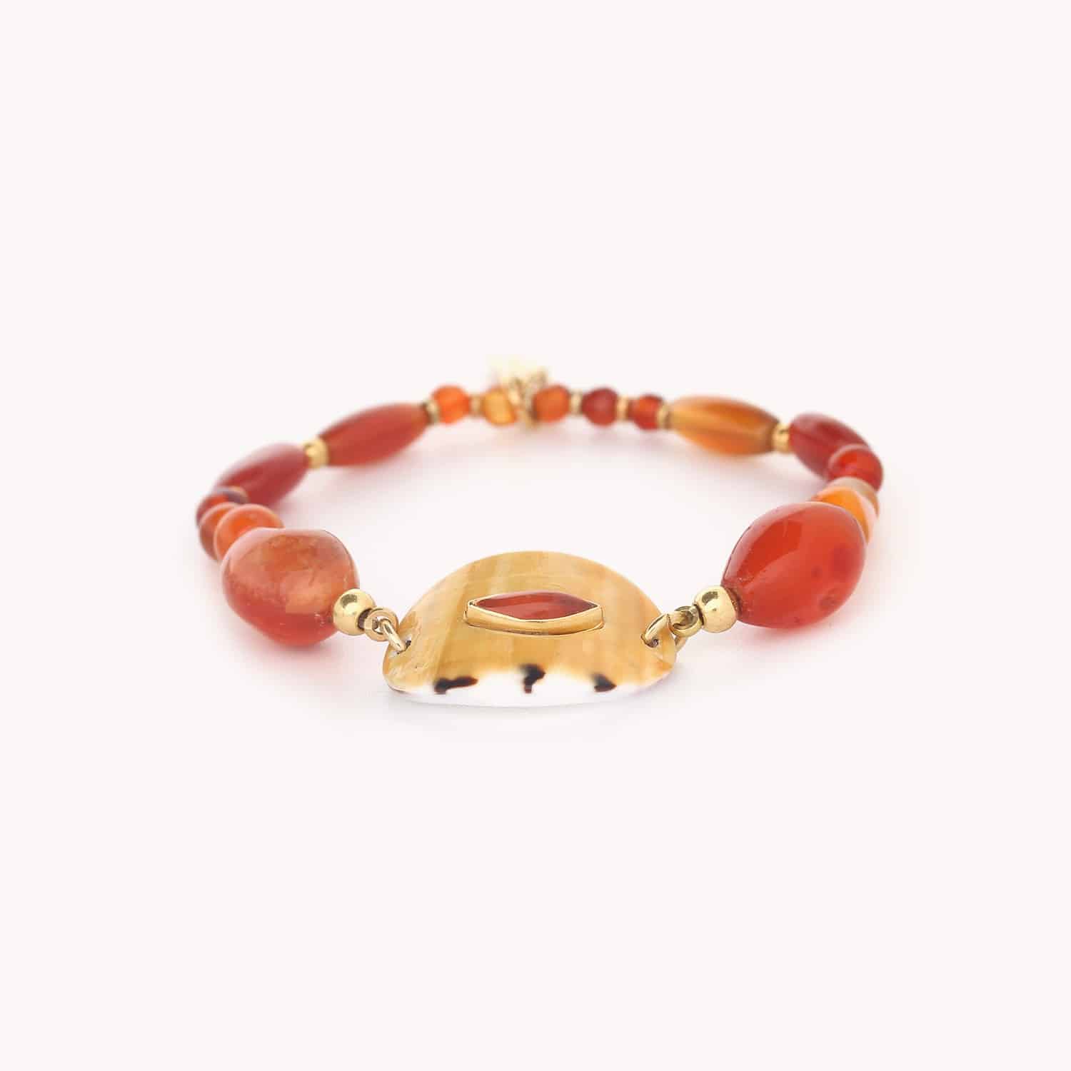 Bracelet Conidae agate extensible 13--44004 Nature Bijoux