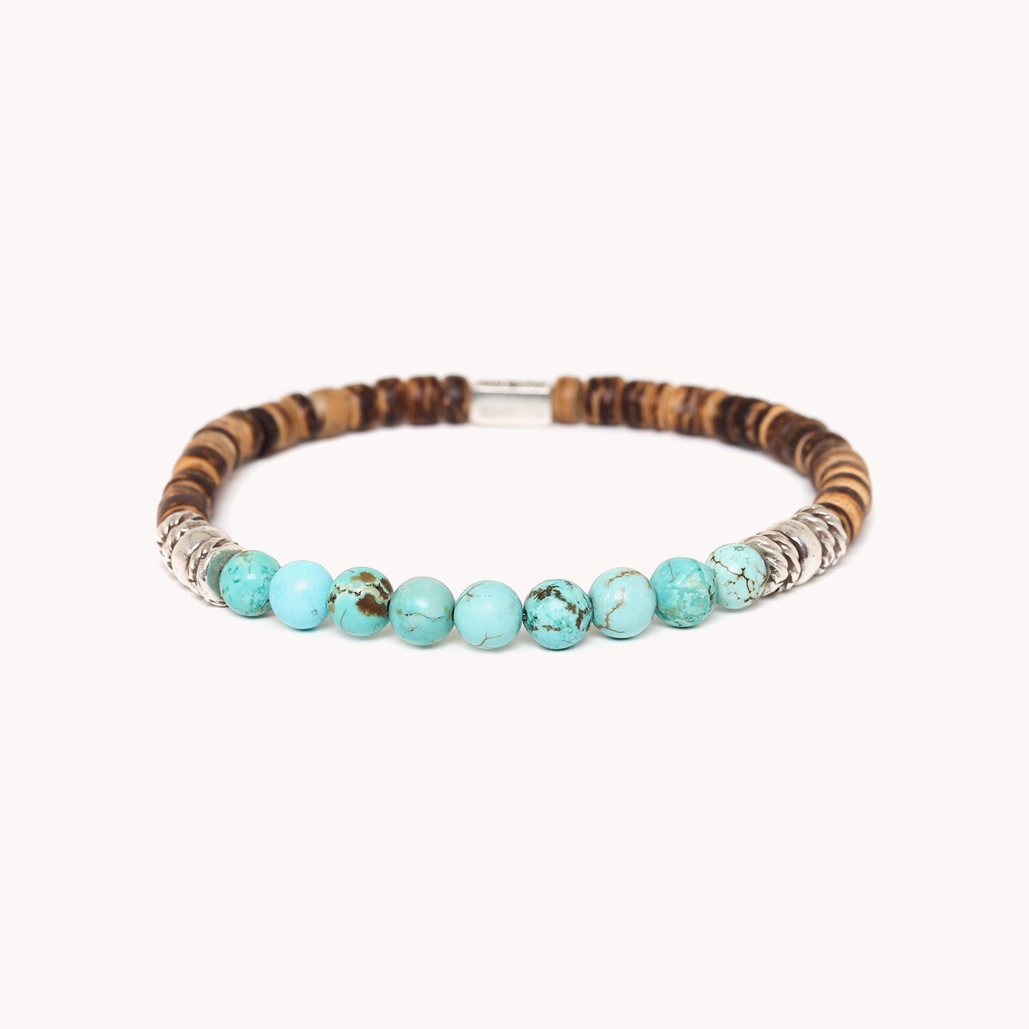 Bracelet homme collection Rococo en howlite turquoise 13--42935 Nature Bijoux