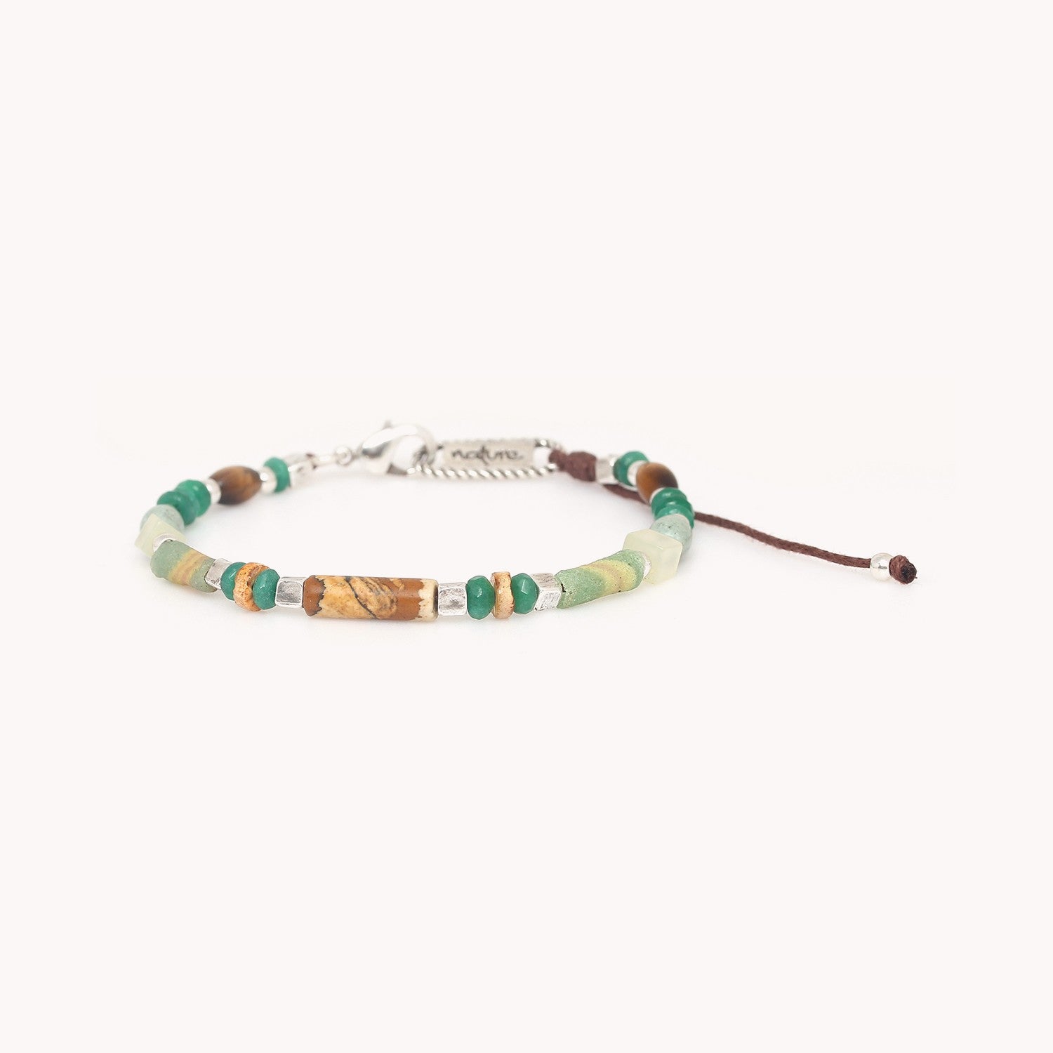 Bracelet Sauvage oeil de tigre aventurine 13--43932 Nature Bijoux