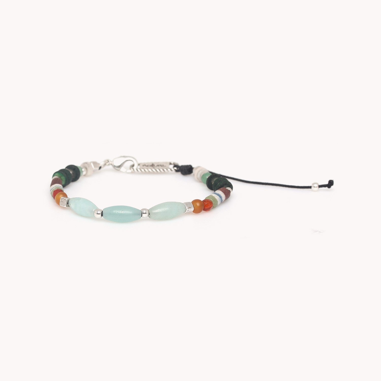 Bracelet Sauvage amazonite et corne dorée 13--43933 Nature Bijoux