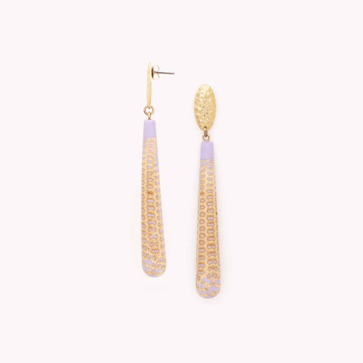 Boucles d'oreille détail épi de maïs 12--79951 Nature Bijoux