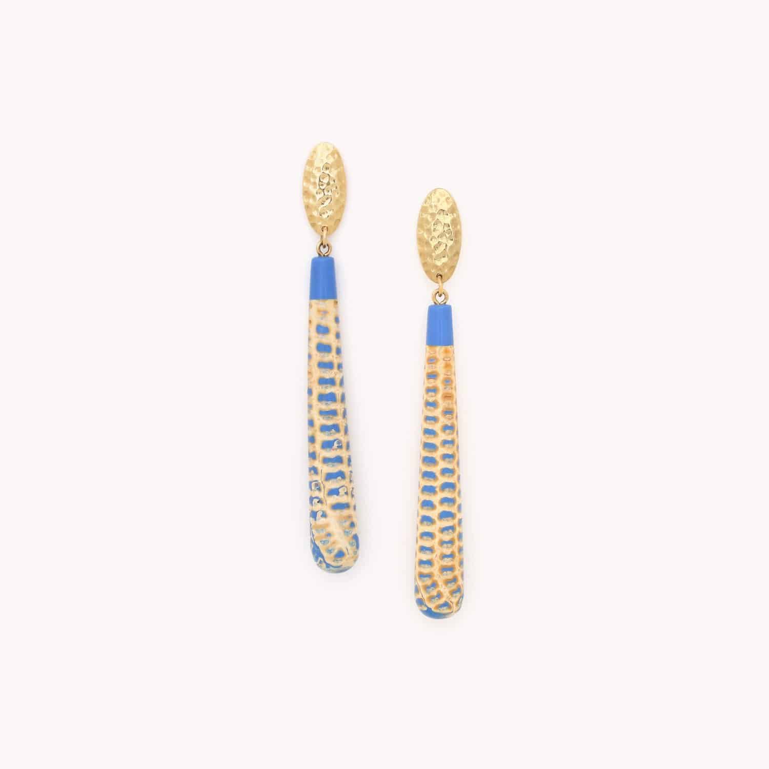 Boucles d'oreilles Korn en épi de maus et laiton 12--79952 Nature Bijoux