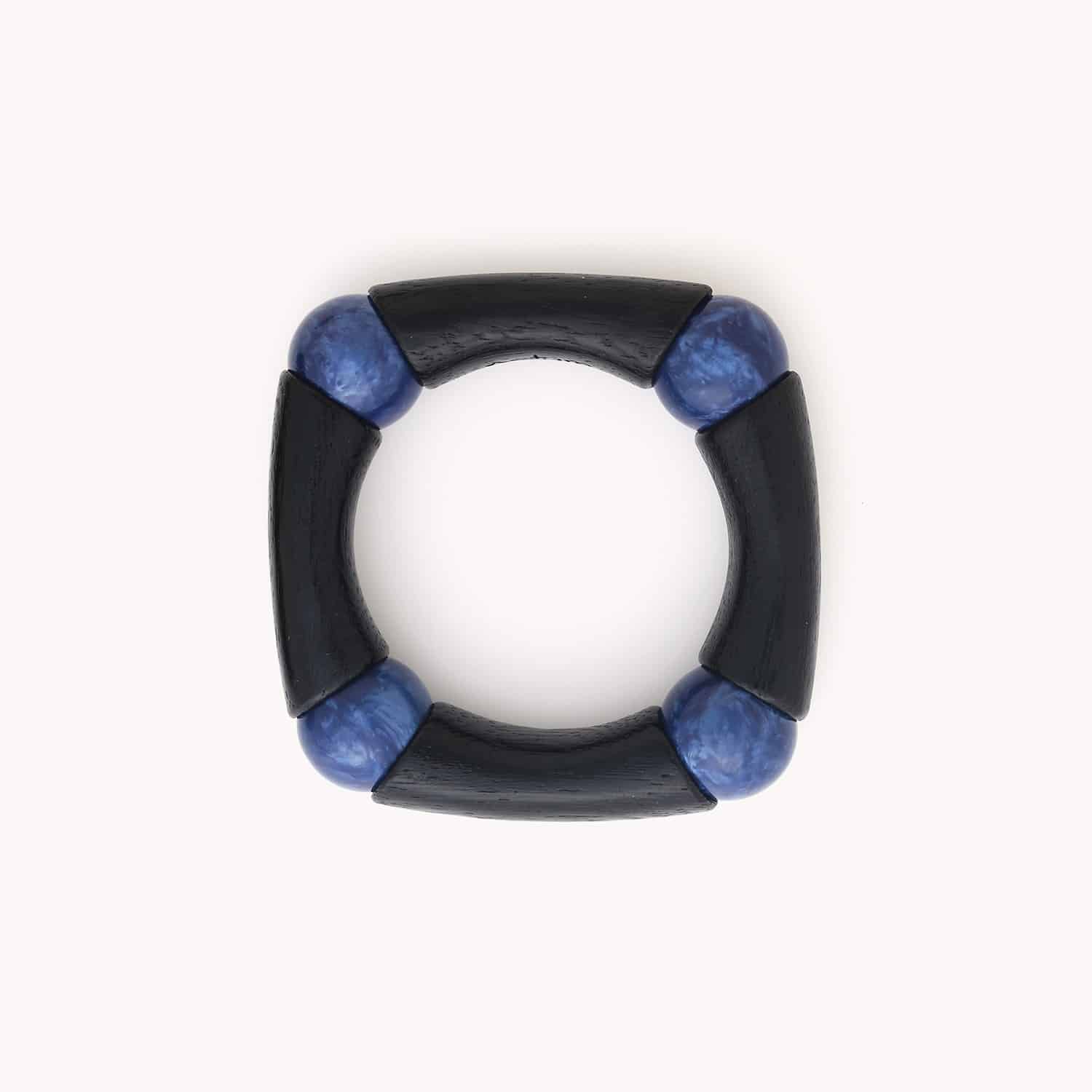 Détail perles bleues et Roblès teinté 13--44055 Nature Bijoux