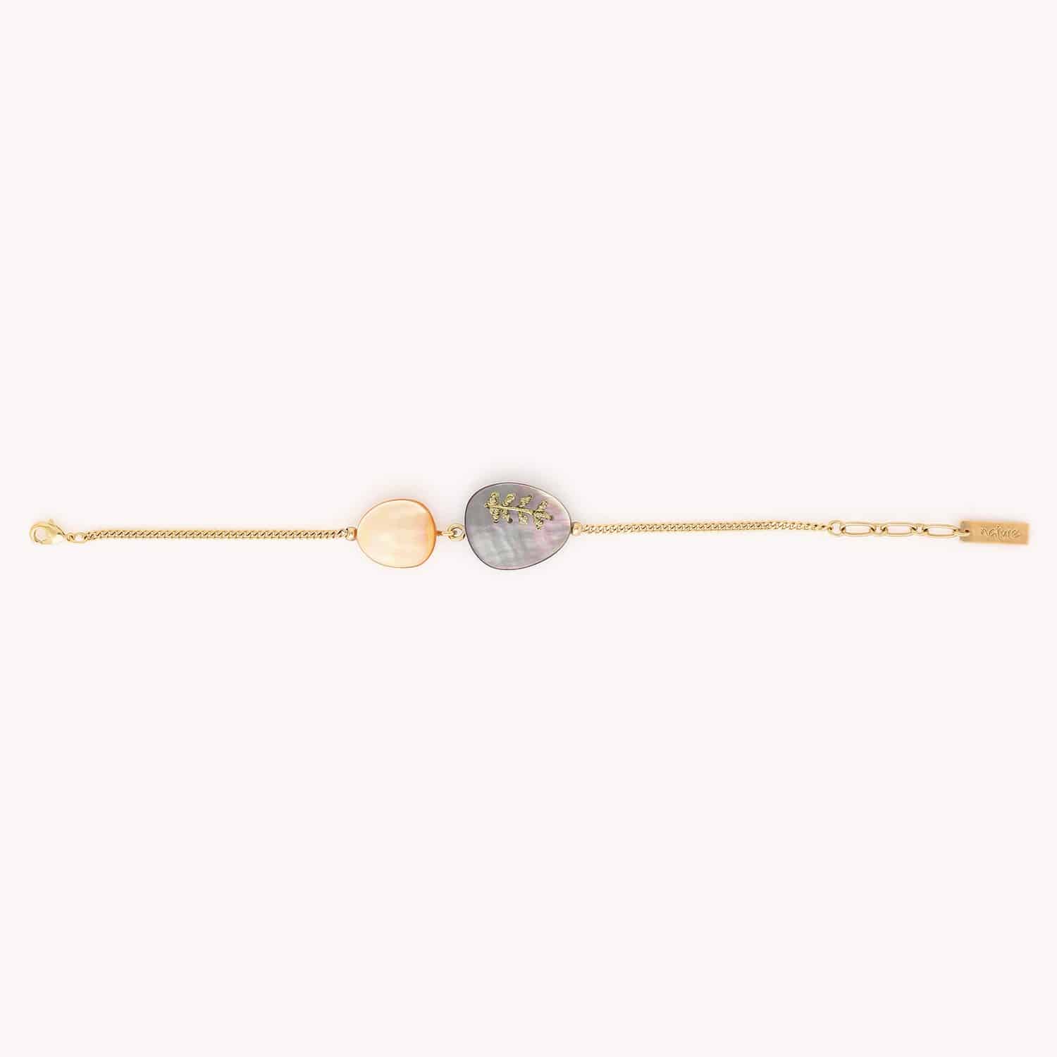 Détail nacre bracelet ajustable 13--44092 Nature Bijoux