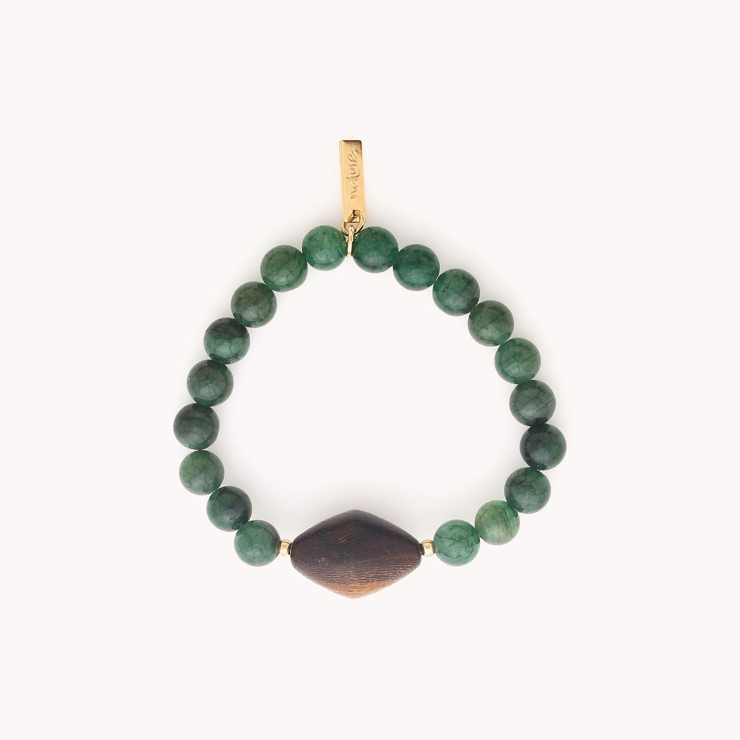 Détail perle bois de roblès bracelet 13--44131 Nature Bijoux