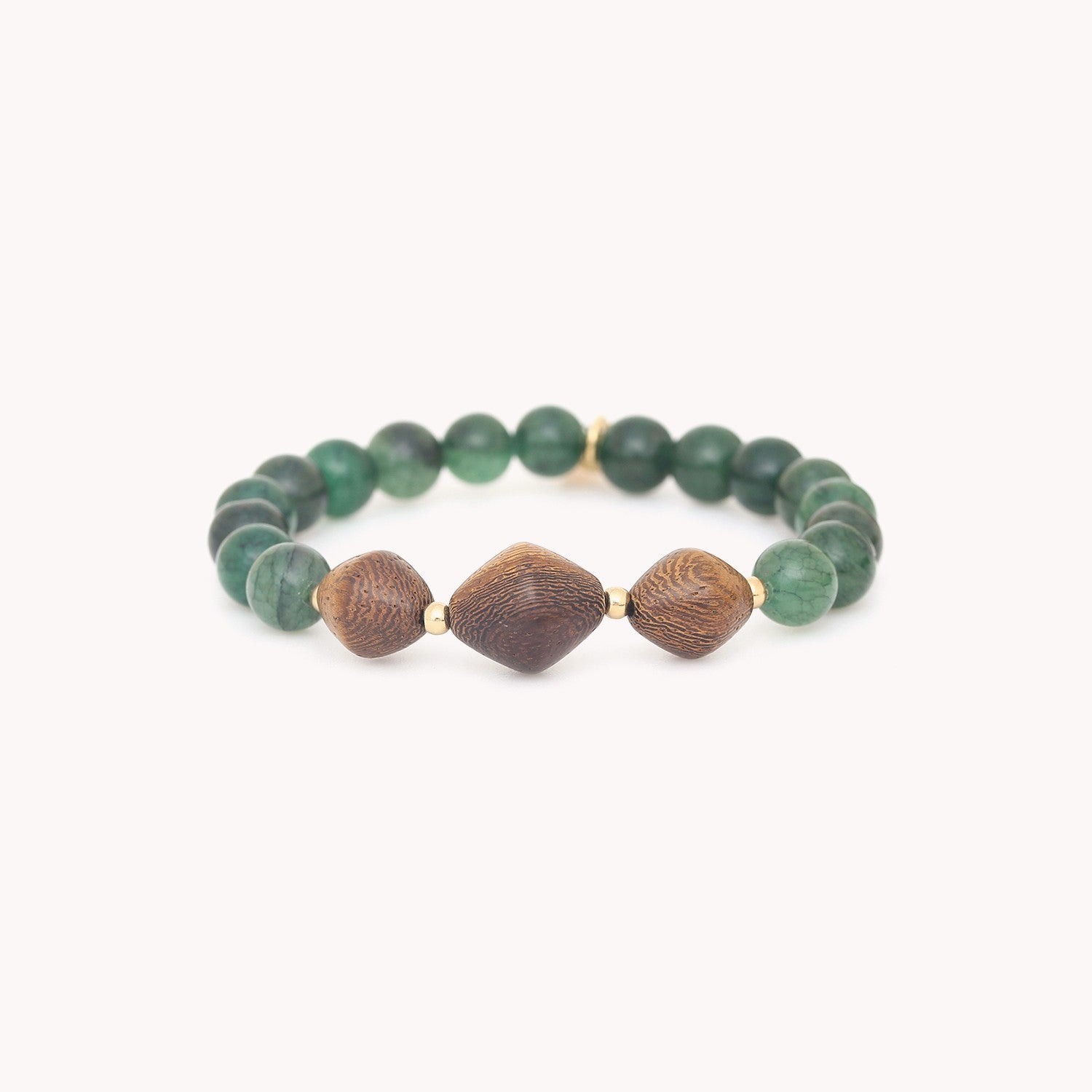 Bracelet Aventurine extensible 3 perles de roblès Nature Bijoux SKU 13--44132