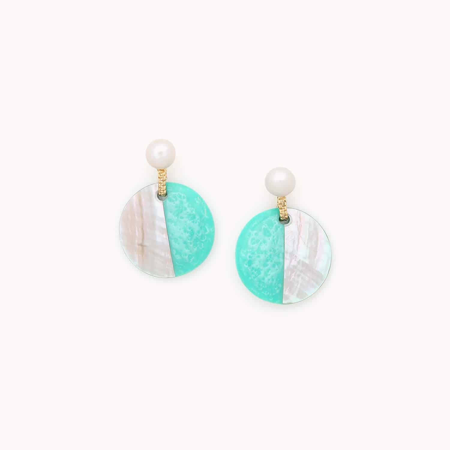 Boucles d'oreilles Nature Bijoux Lagune perles de culture 12--79975