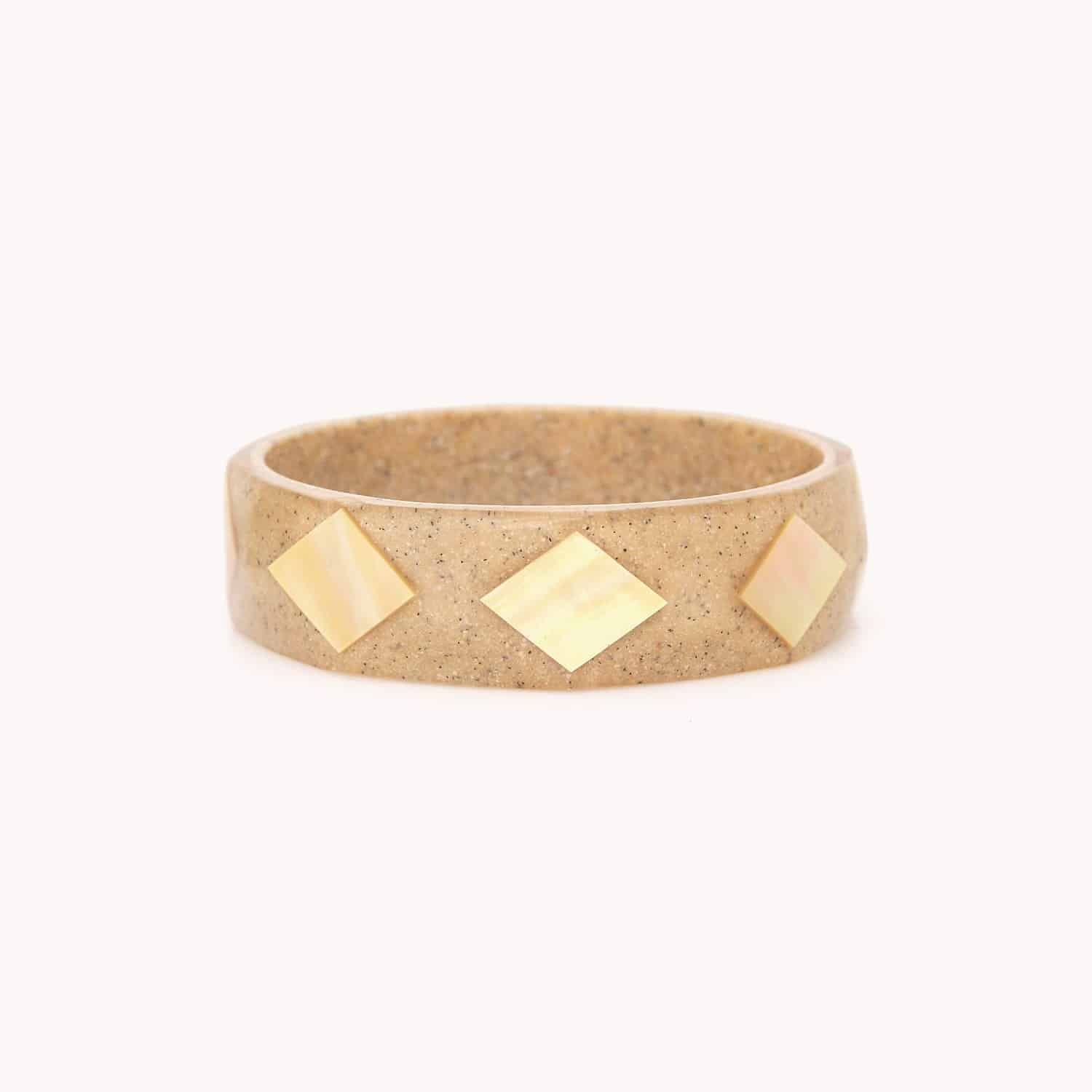 Bracelet Golden Hour nacre dorée laiton 13--44030 Nature Bijoux